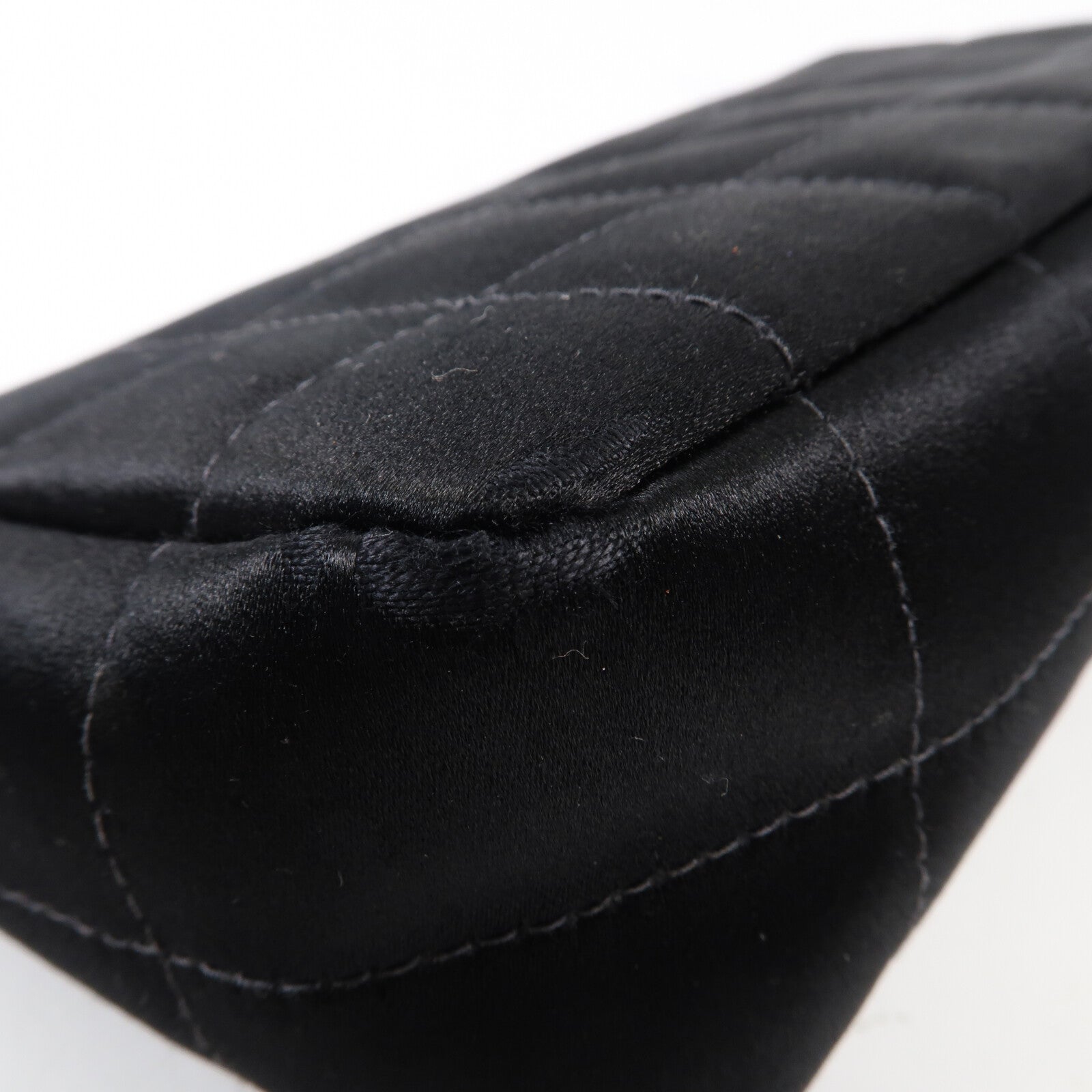 CHANEL 帆布Chain Shoulder金扣鏈帶肩背袋