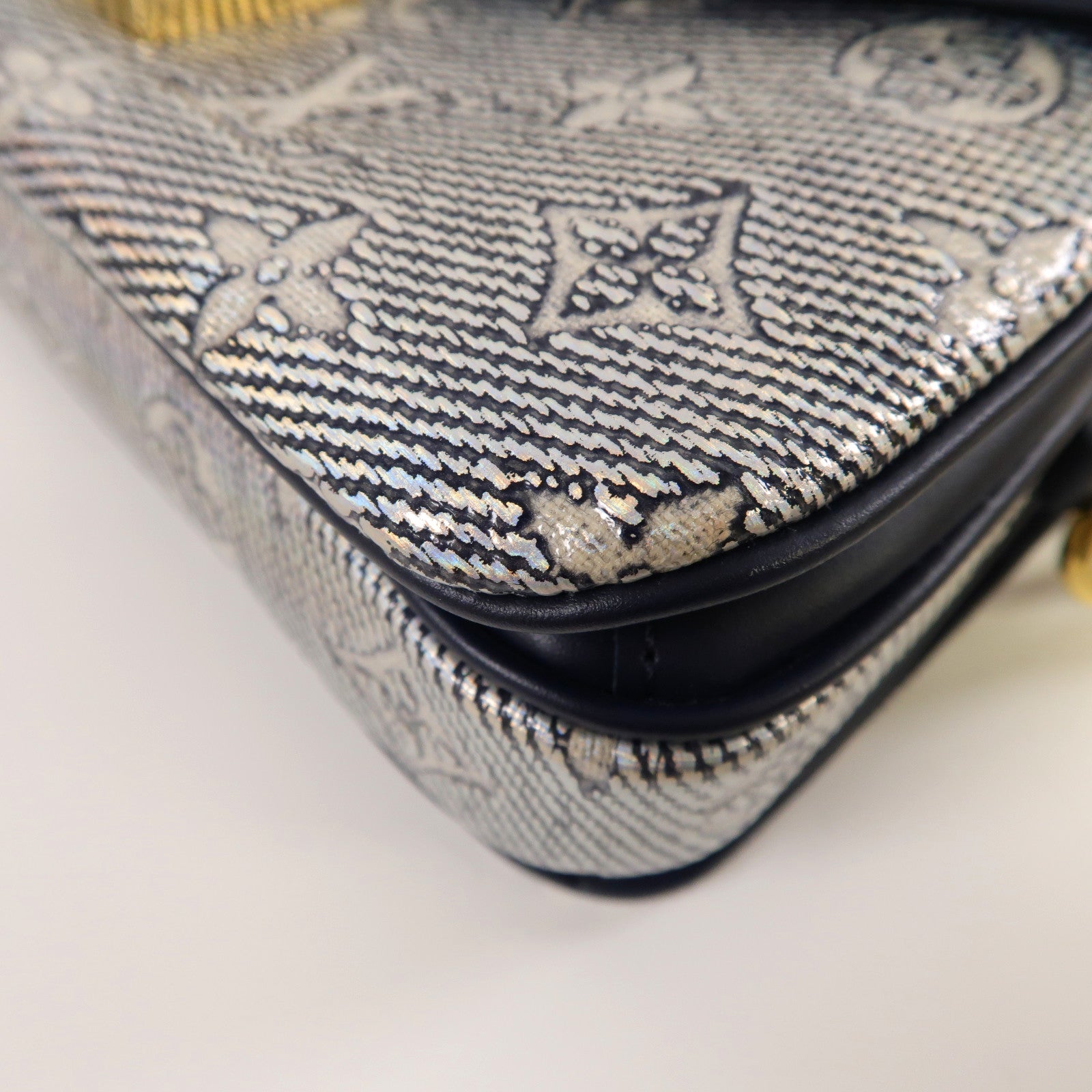 LOUIS VUITTON 【激減優惠】Monogram Pochette Metis East West金扣肩背袋藍色