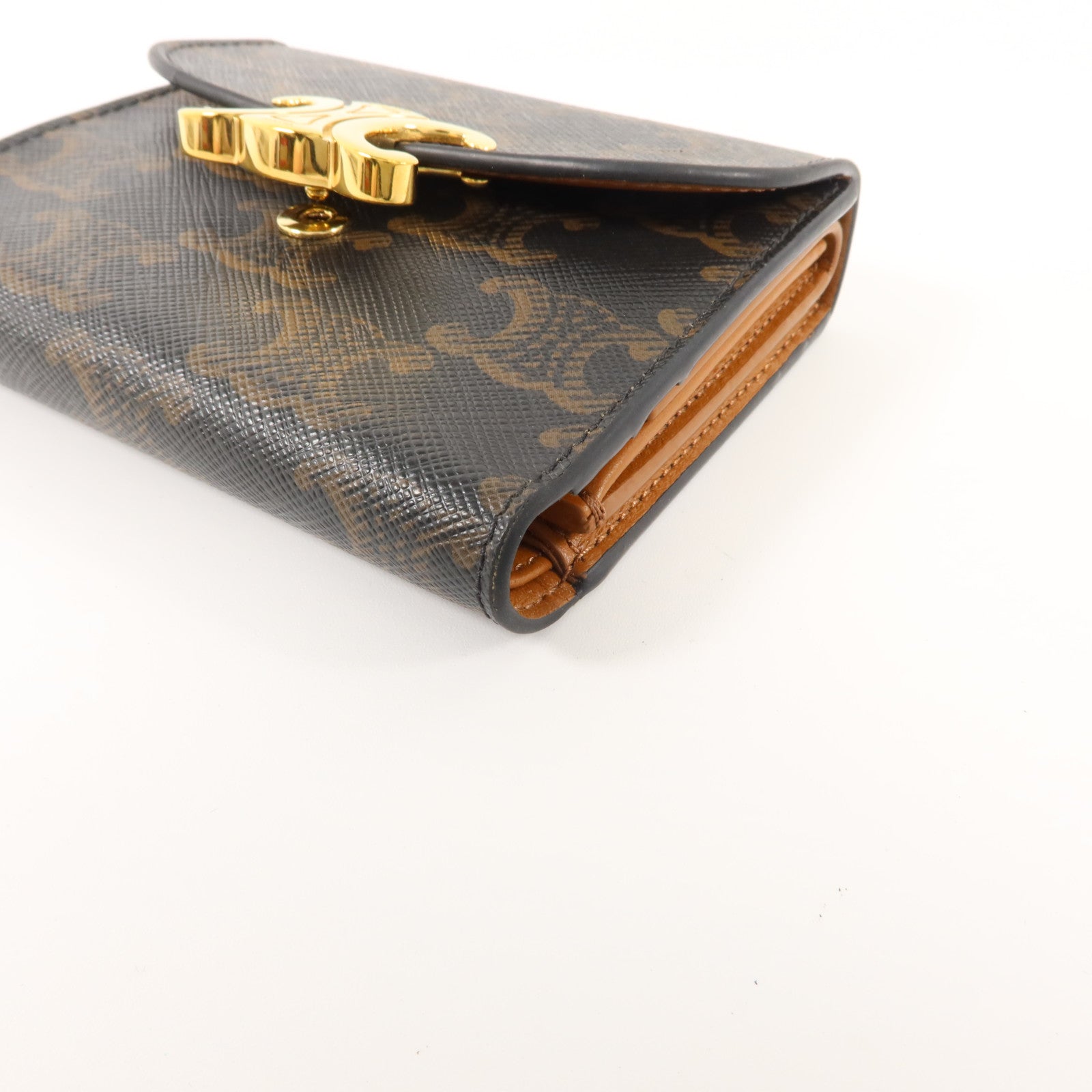CELINE 塗層帆布Triomphe Wallet錢包