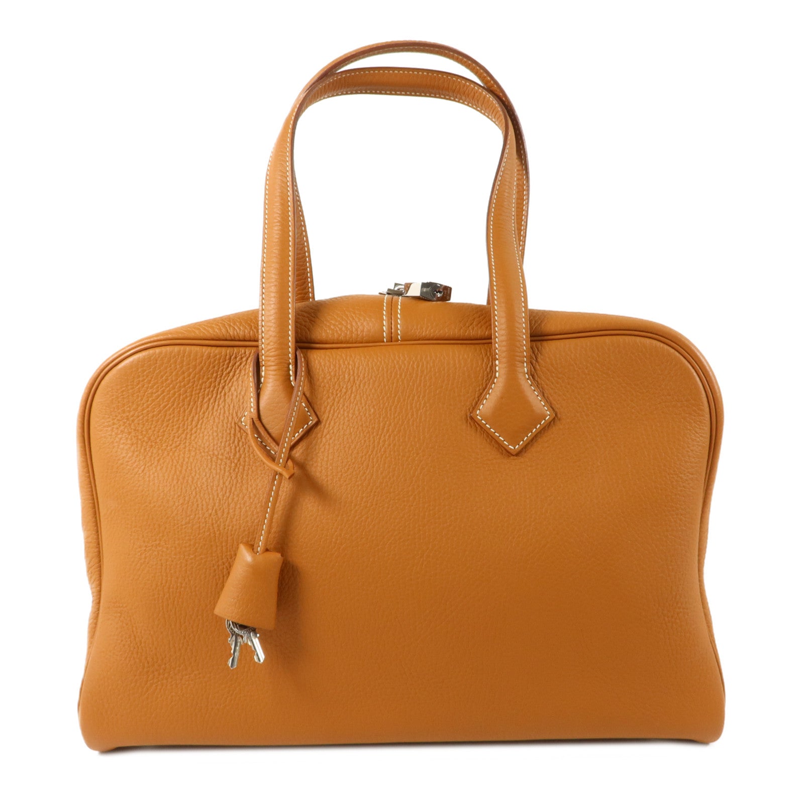 HERMES Clemence皮革Victoria 35肩背袋Gold