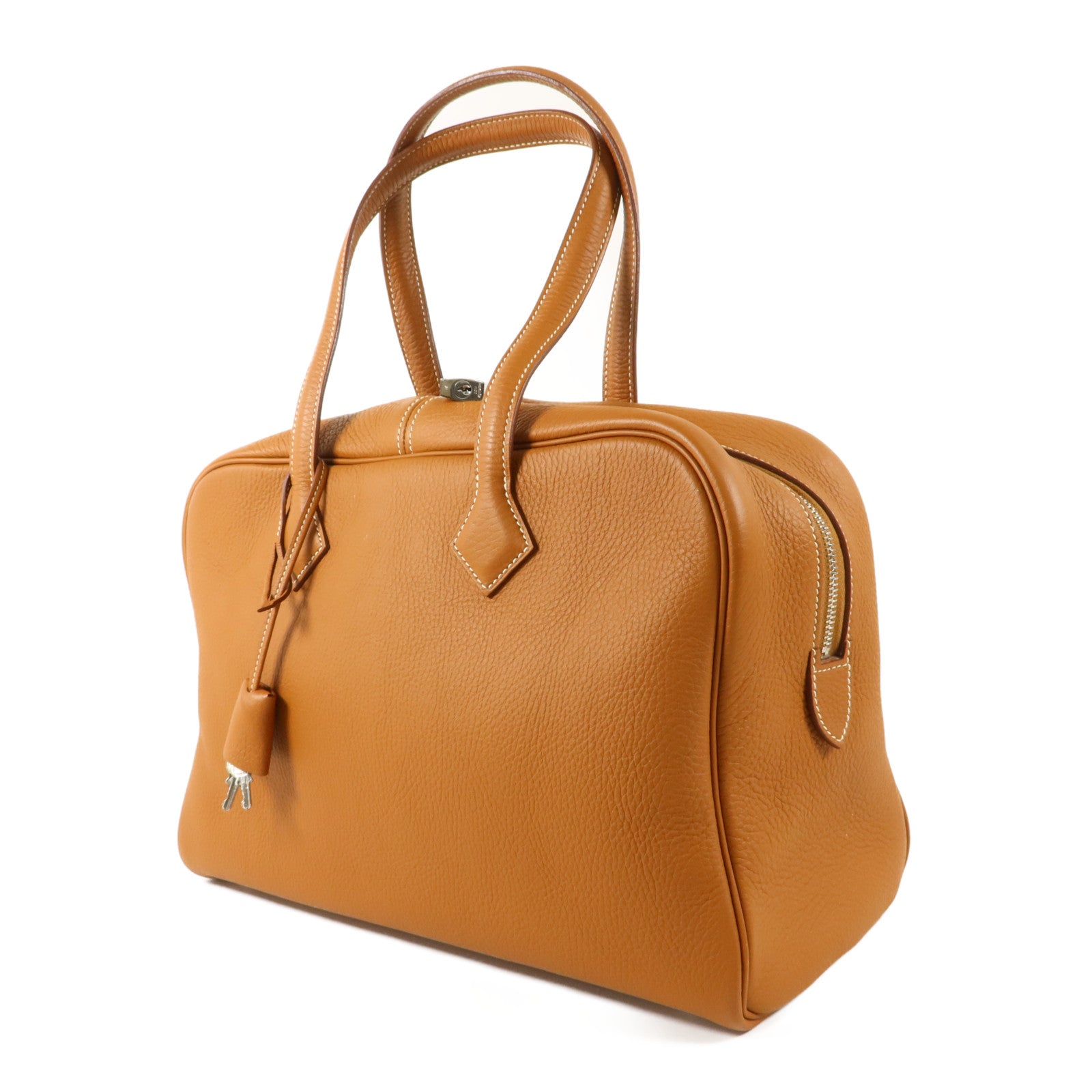 HERMES Clemence皮革Victoria 35肩背袋Gold