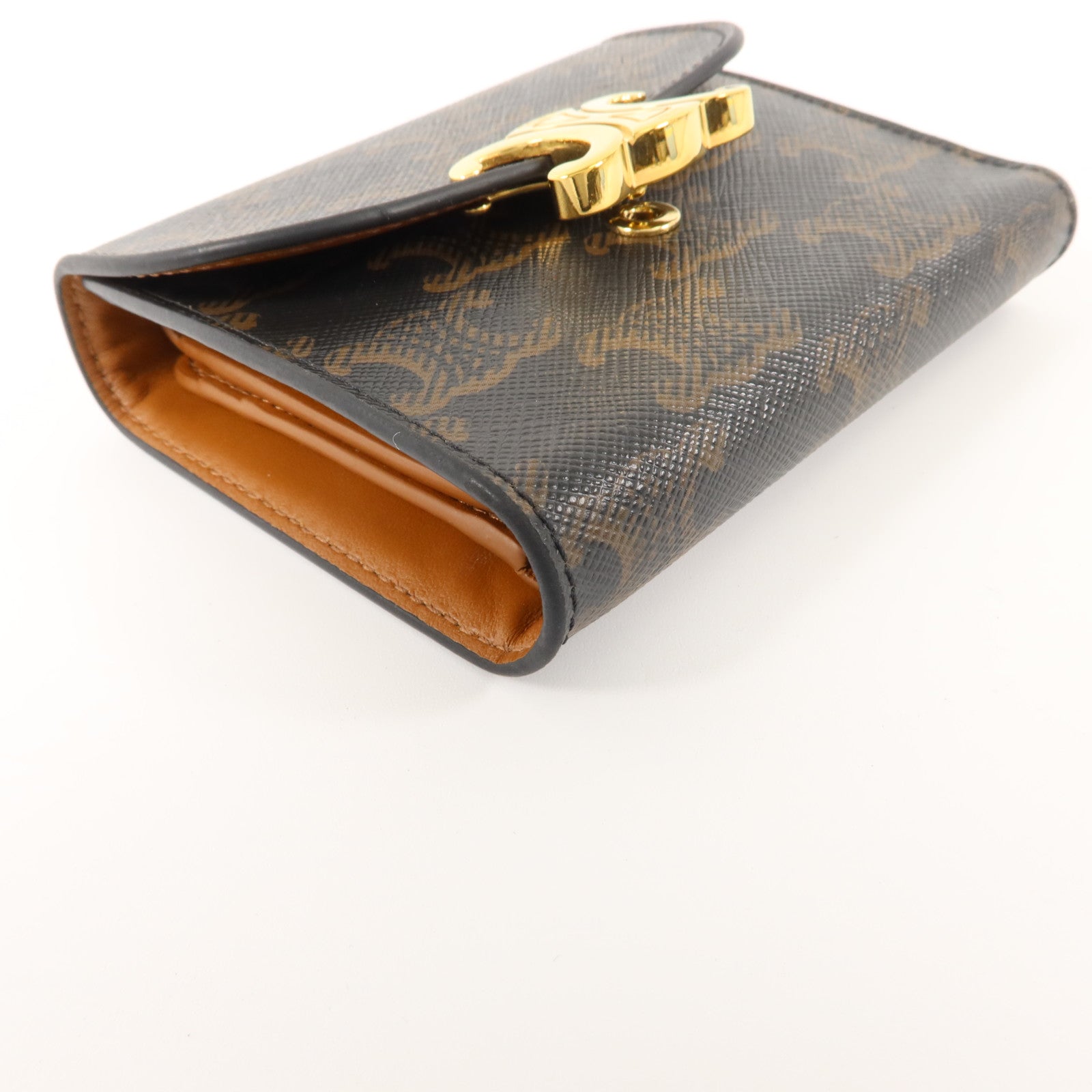 CELINE 塗層帆布Triomphe Wallet錢包
