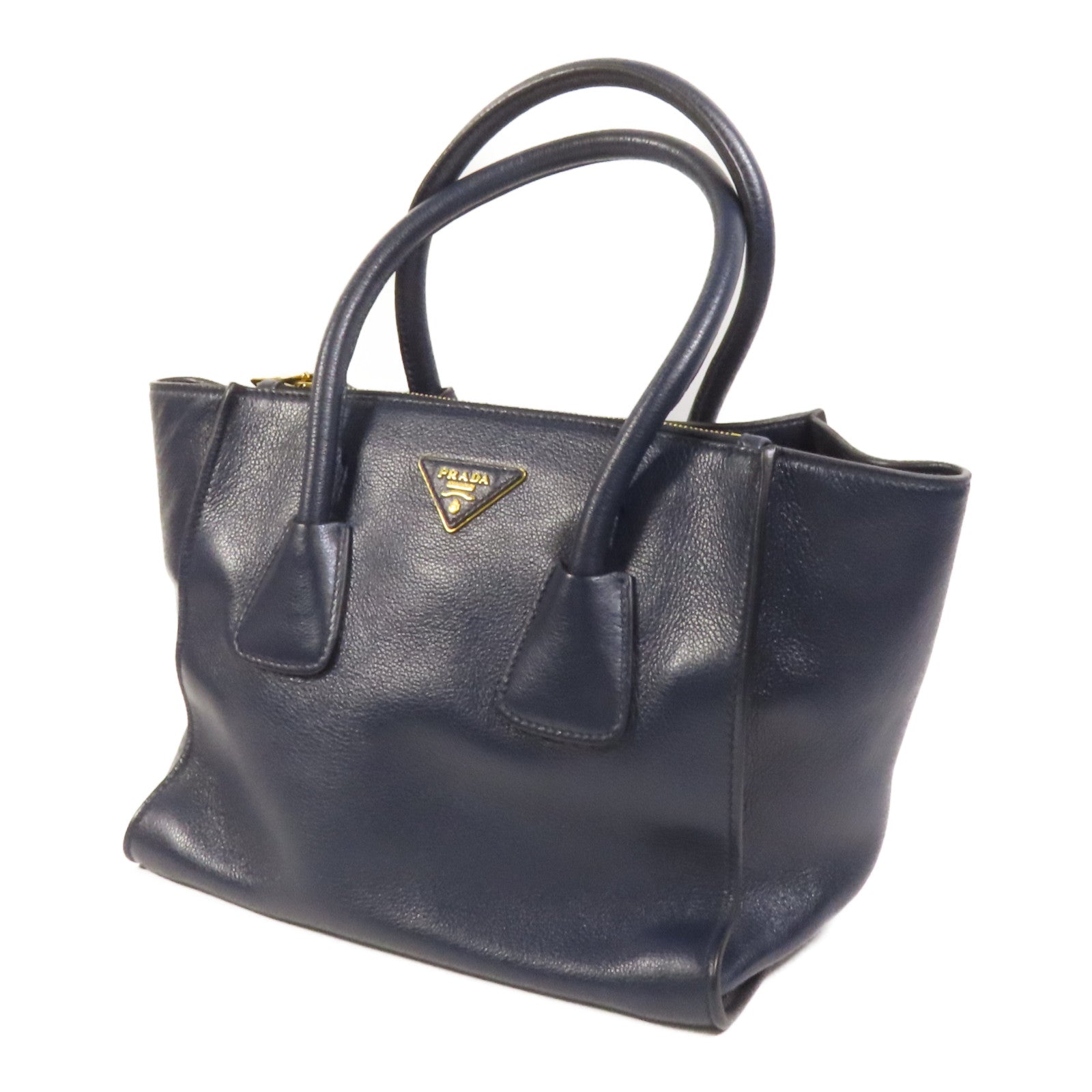 PRADA 牛皮皮革2way Shoulder Bag金扣手挽肩背兩用袋