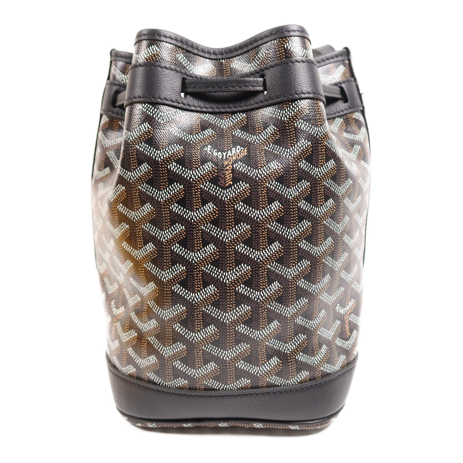 GOYARD 塗層帆布Petit Flot Bucket銀扣肩背袋