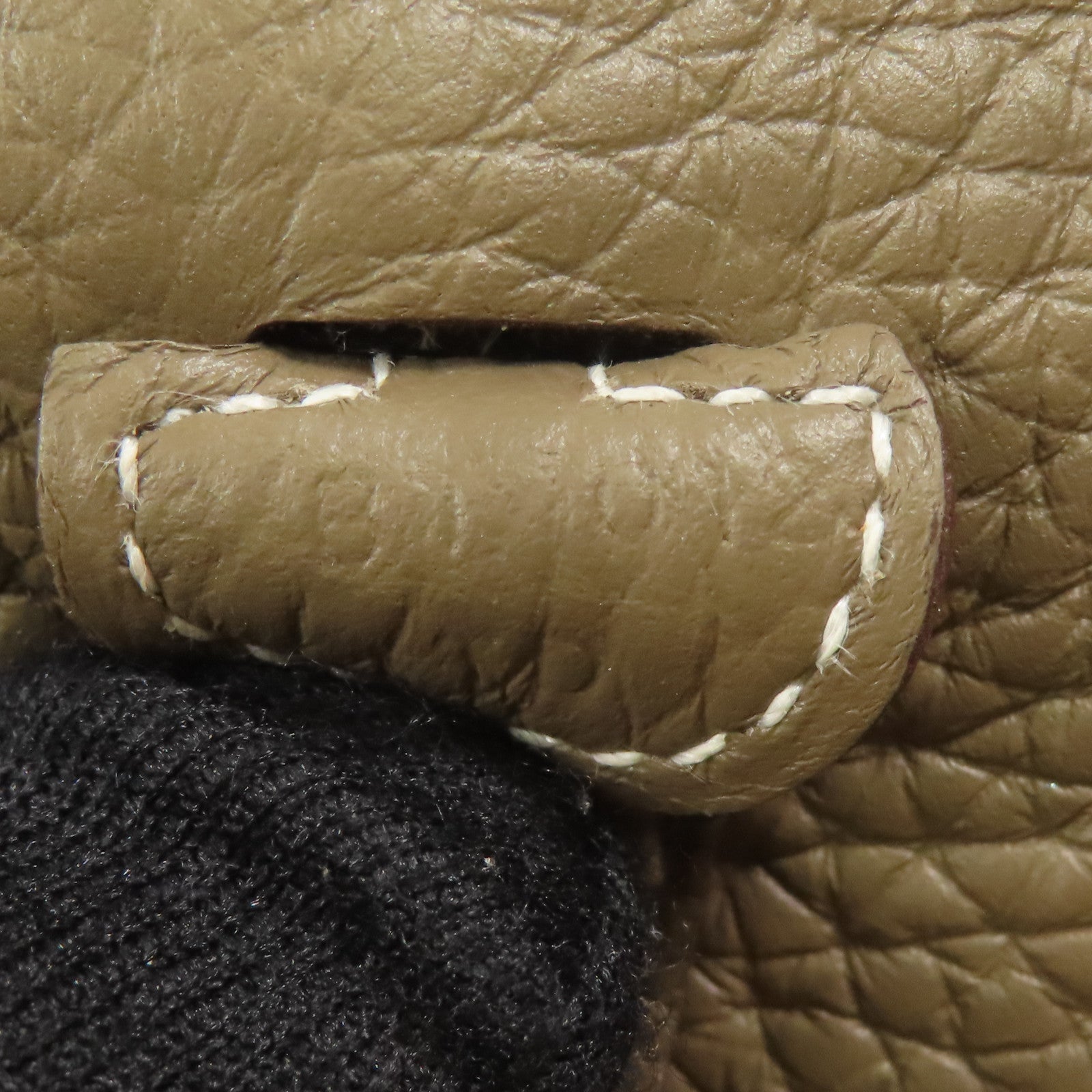 HERMES Clemence皮革Evelyne TPM金扣肩背袋Etoupe