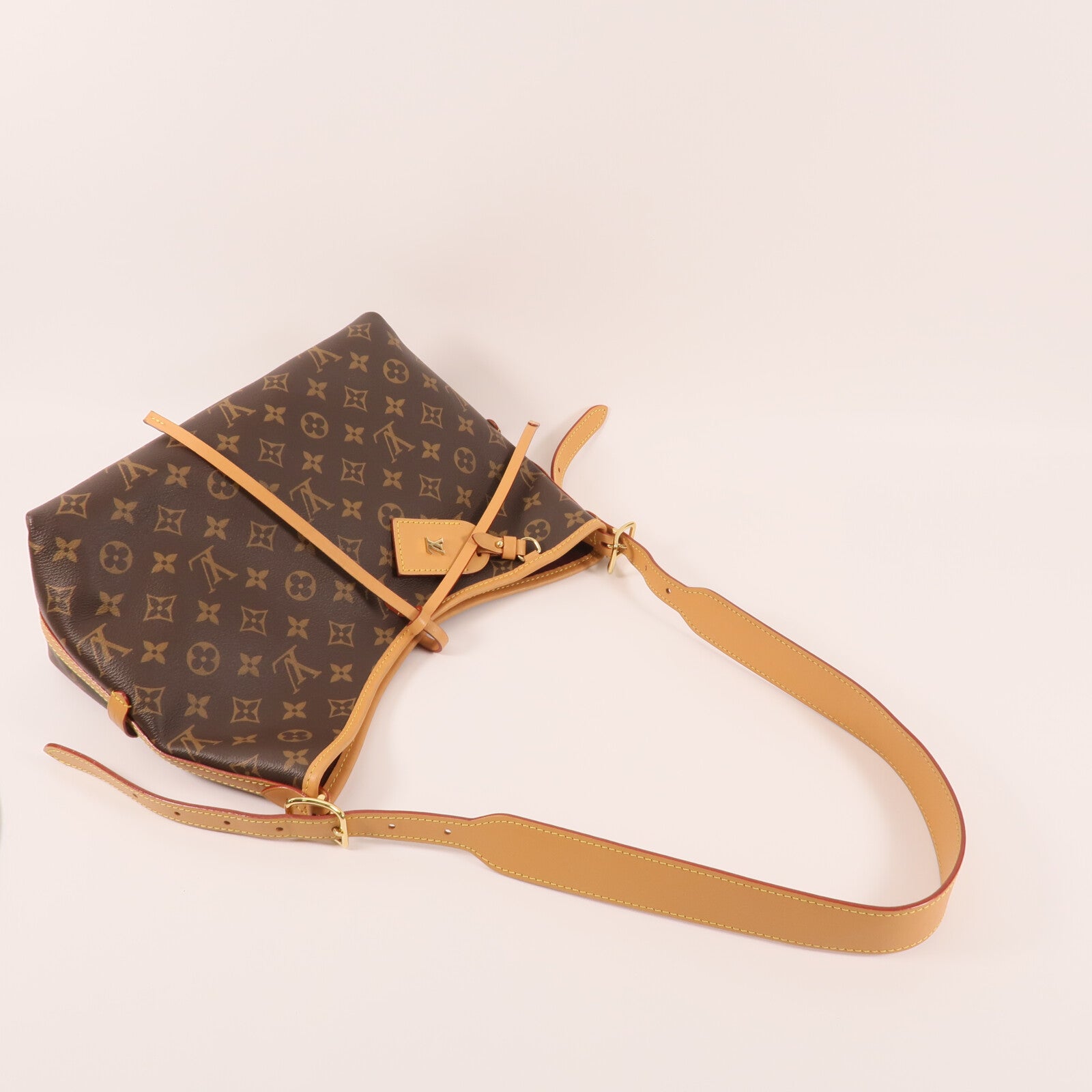 LOUIS VUITTON Monogram CarryAll PM金扣肩背袋