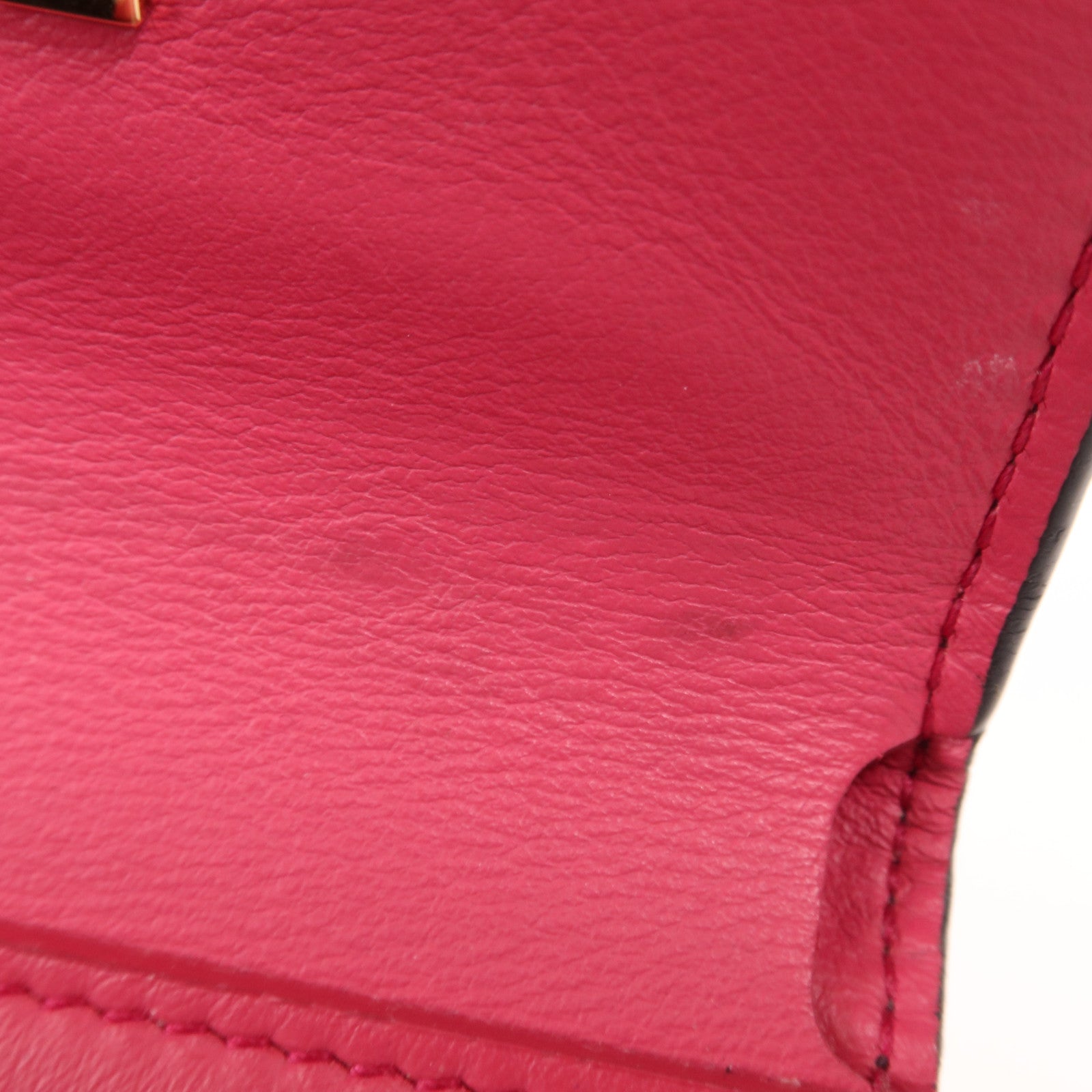 LOUIS VUITTON Taurillon皮革Capucines XS Wallet金扣短錢包