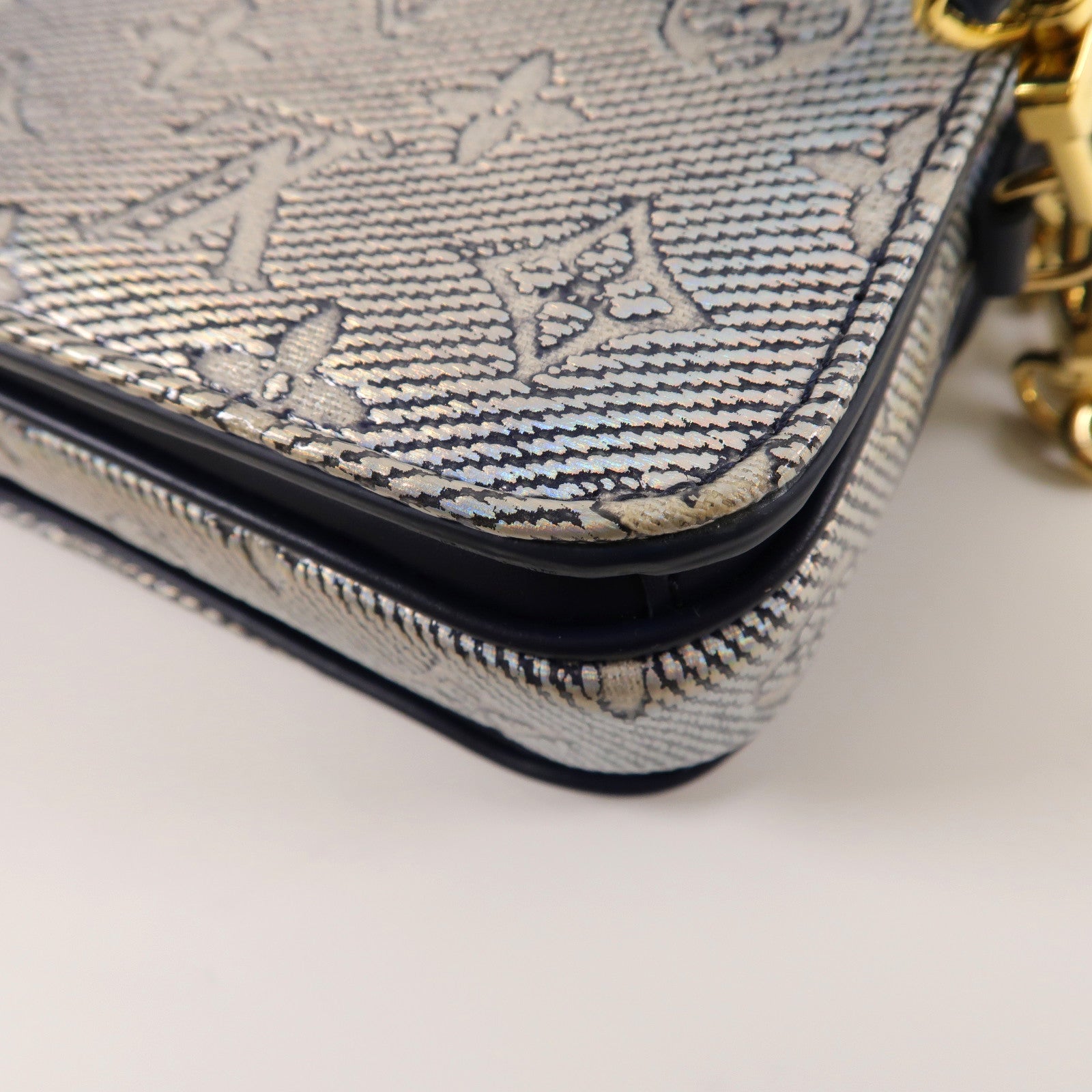 LOUIS VUITTON 【激減優惠】Monogram Pochette Metis East West金扣肩背袋藍色