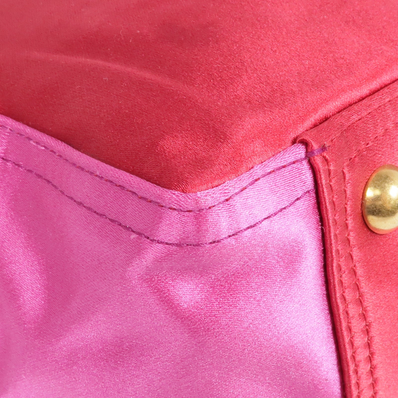 SAINT LAURENT 布料Vintage Hand Bag金扣手挽袋