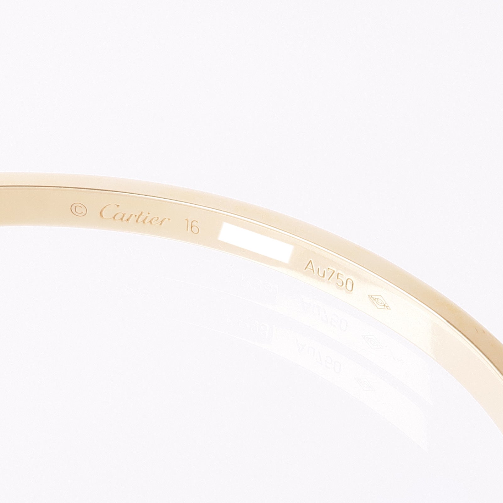 CARTIER 18K黃金Love Bracelet 6P Diamond鑽石手鐲Cartier#16