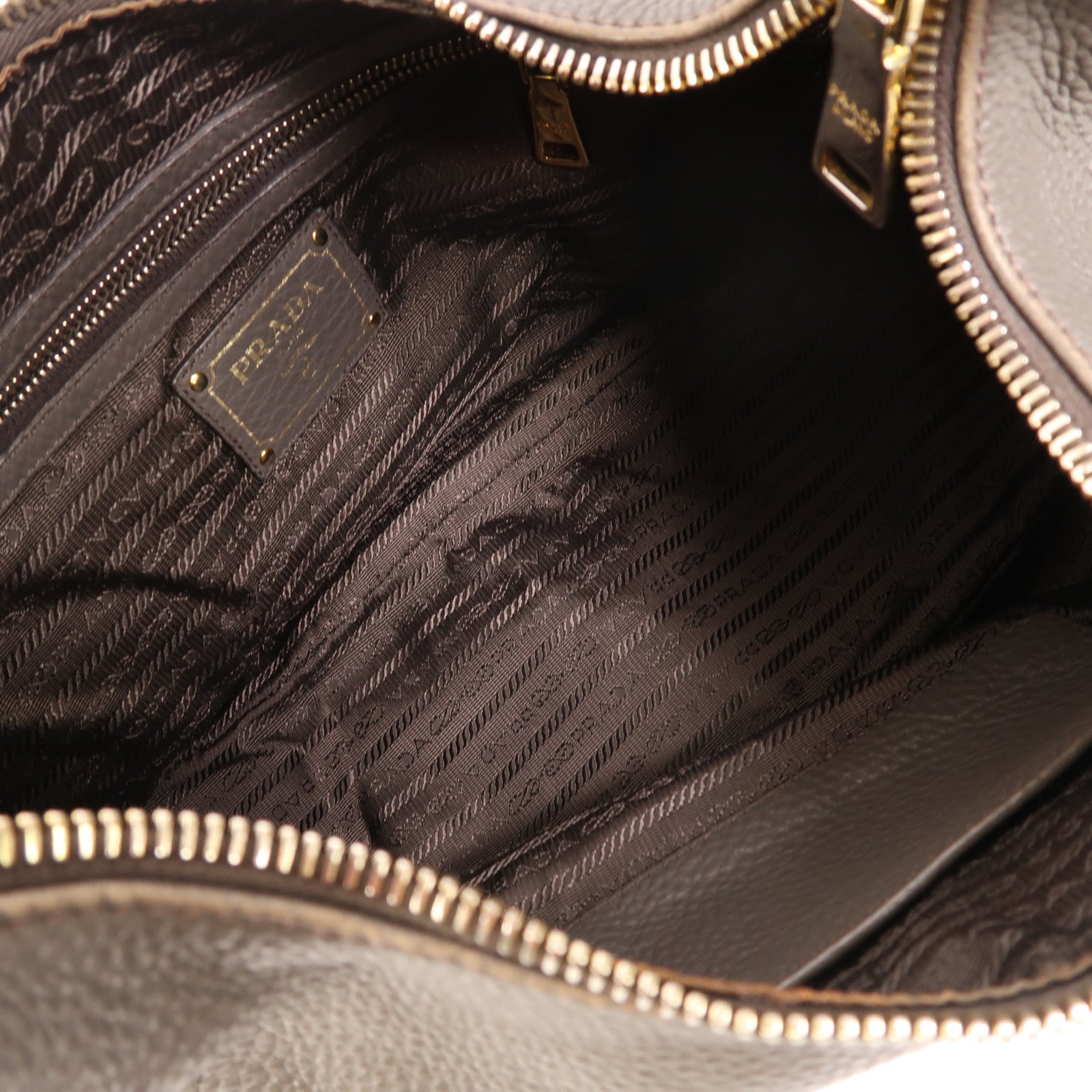 PRADA 【激減優惠】牛皮皮革Shoulder Bag金扣肩背袋