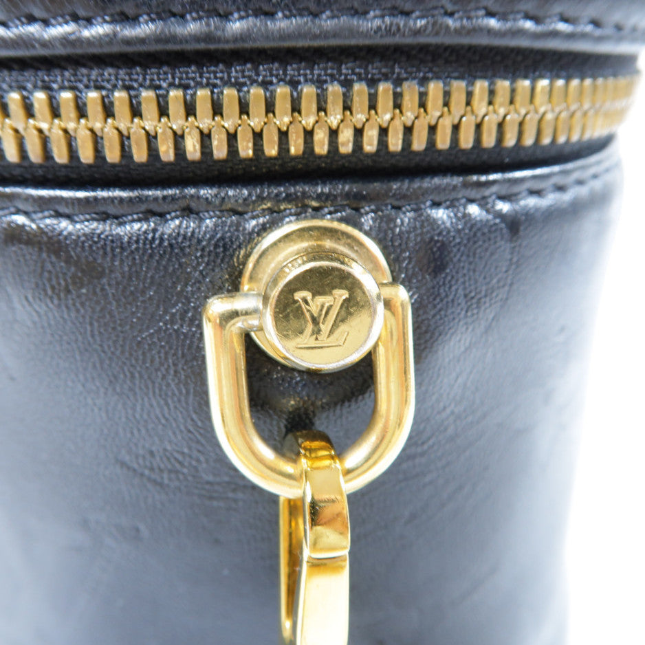 LOUIS VUITTON 【激減優惠】Monogram Ink Vanity PM金扣手挽肩背兩用袋黑色