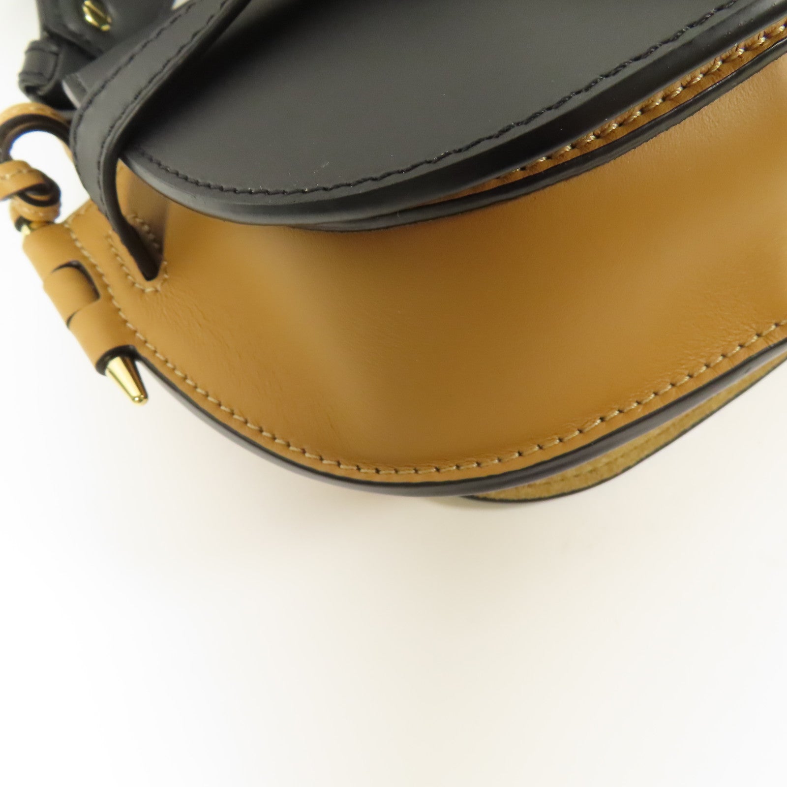 LOEWE 牛皮皮革Mini Gate金扣肩背袋