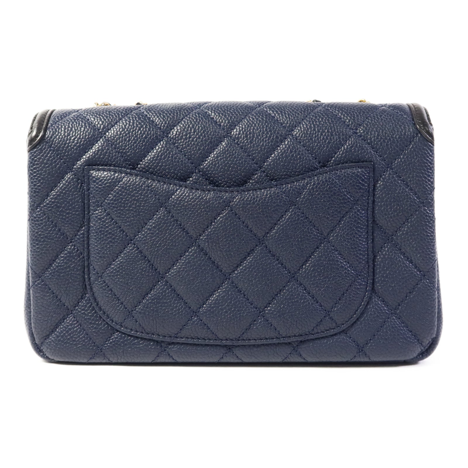 CHANEL 牛皮皮革Chain Shoulder Bag金扣鏈帶肩背袋