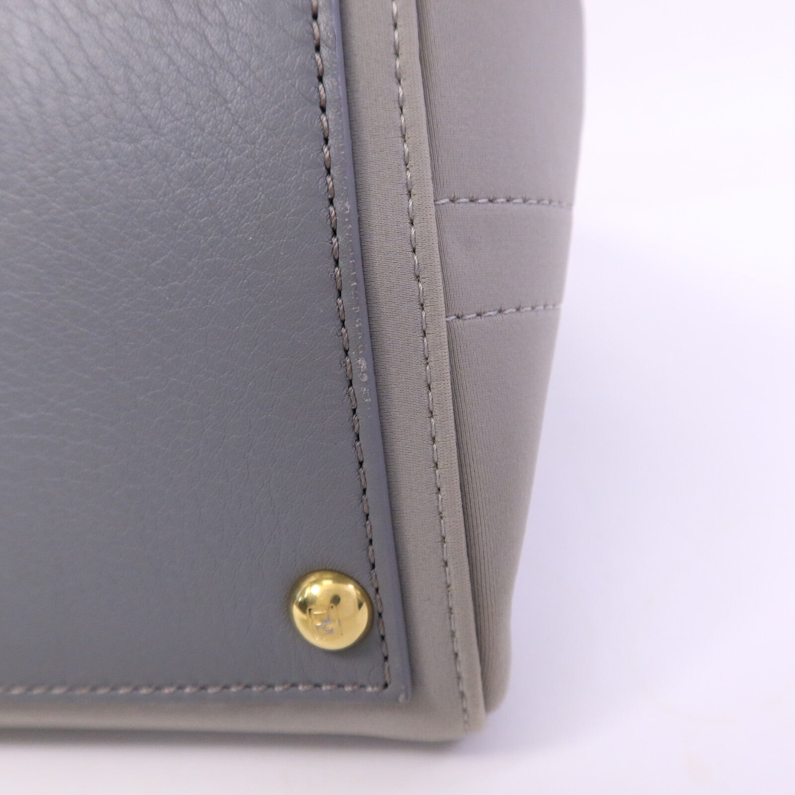 FENDI 帆布Hand Bag金扣手挽肩背兩用袋