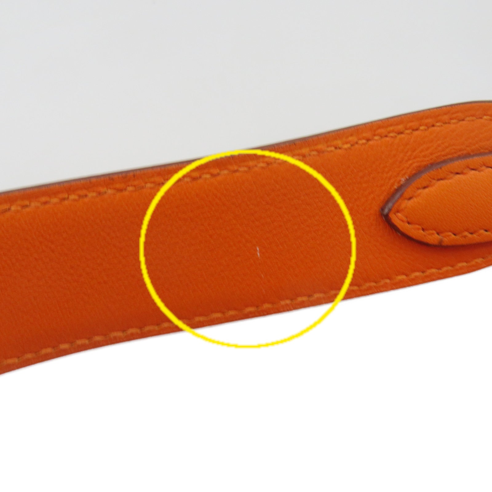 HERMES 【激減優惠】Swift皮革Lindy 30 Shoulder Bag銀扣肩背袋Orange橙色