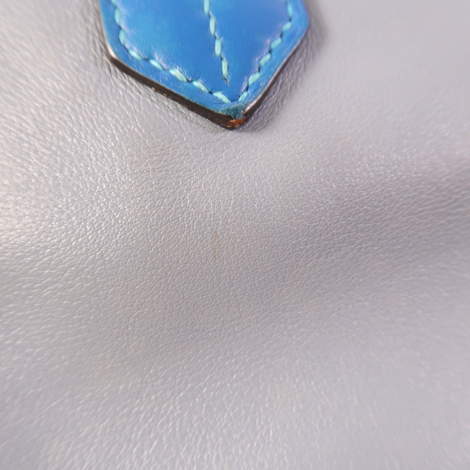 HERMES Swift皮革Birkin 30銀扣手挽袋Ultraviolet/Bleu Hydra/Ciel