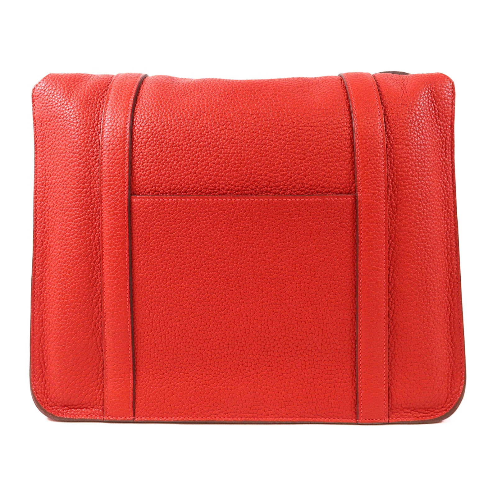 HERMES 【激減優惠】Clemence皮革Steve 35 Messenger Bag銀扣肩背袋