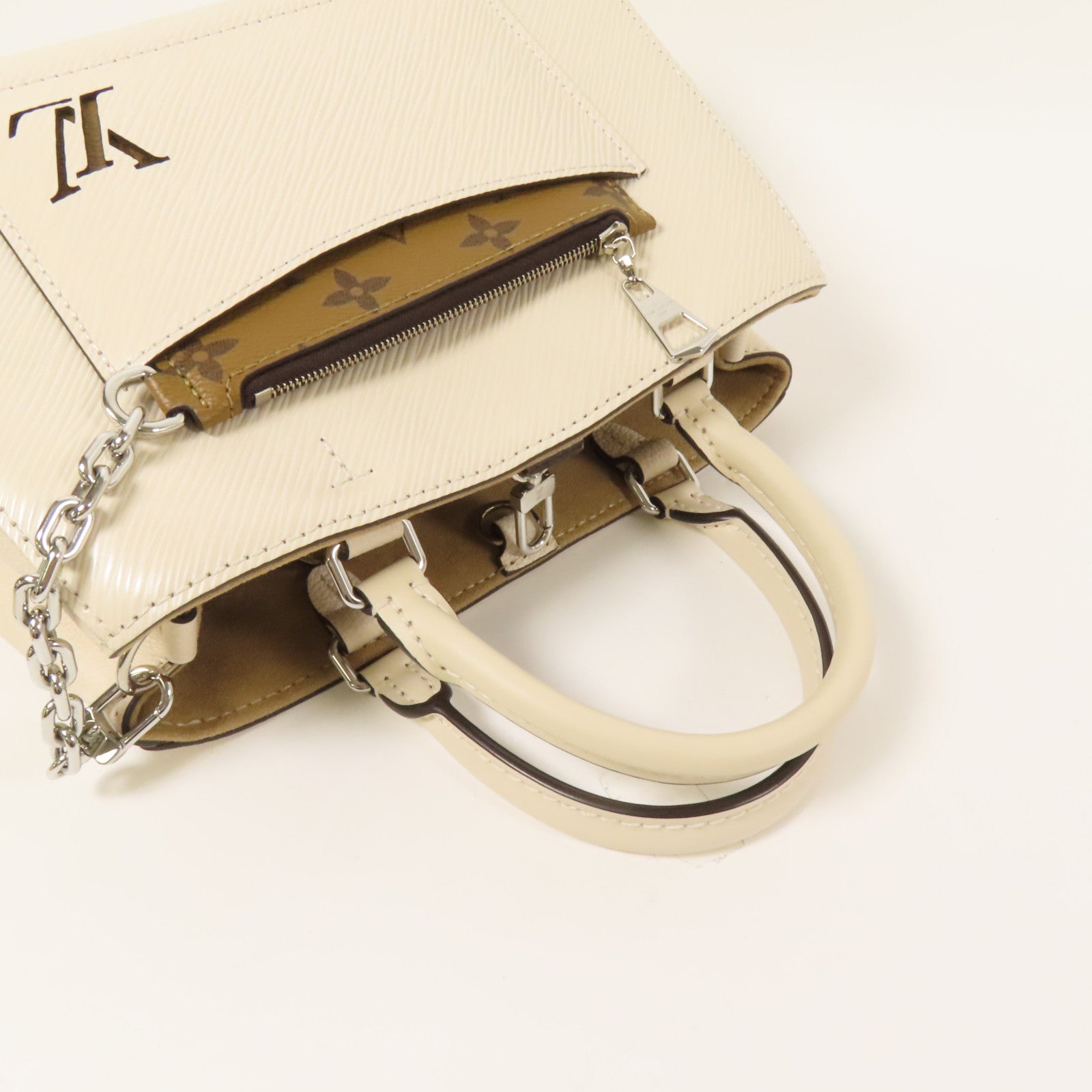 LOUIS VUITTON Epi Marelle Tote銀扣手挽肩背兩用袋