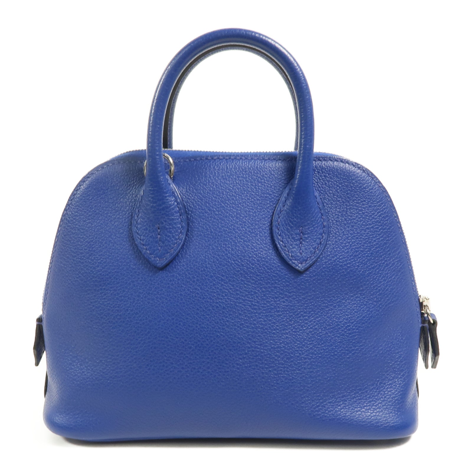 HERMES Evercolor皮革Mini Bolide 1923手挽肩背兩用袋Bleu Electrique