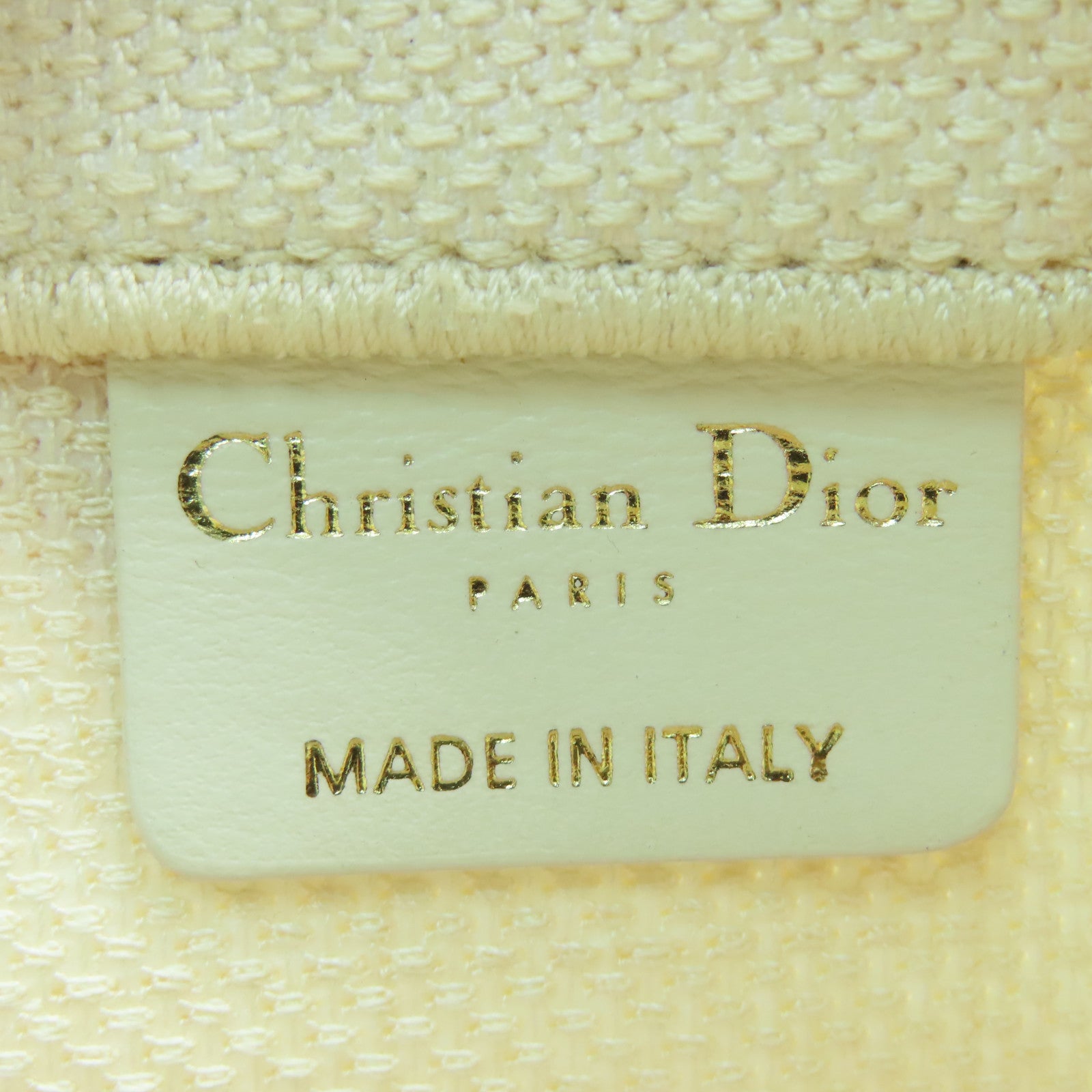 Dior Canvas Tote Bag White/Multicolor