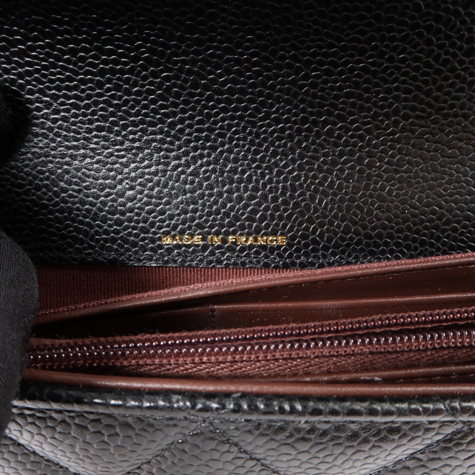 CHANEL 牛皮皮革Classic Flap Long Wallet金扣長錢包
