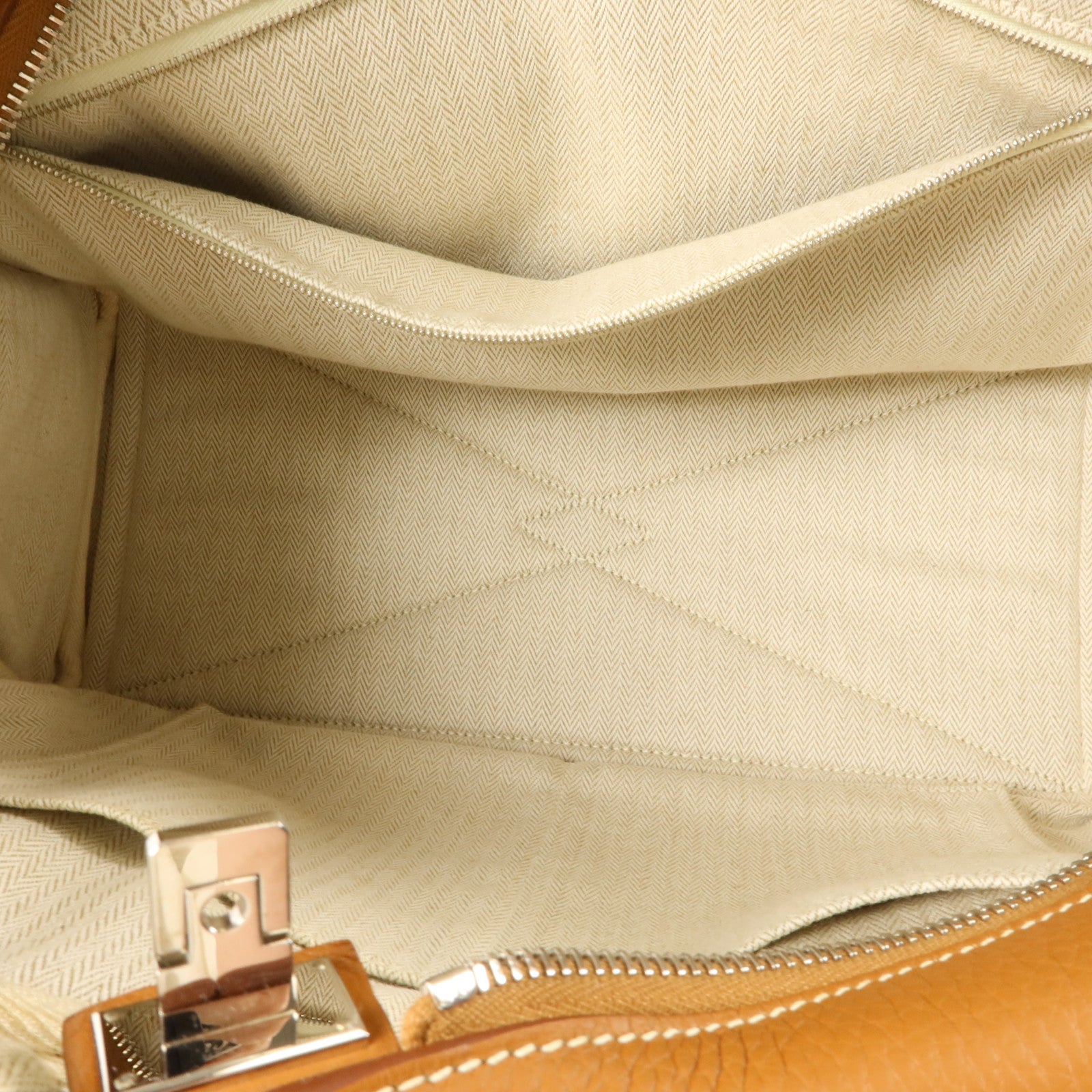HERMES Clemence皮革Victoria 35肩背袋Gold