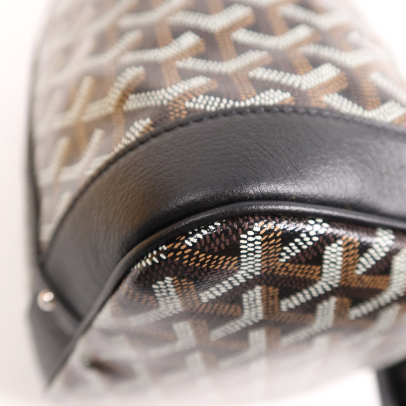 GOYARD 塗層帆布Petit Flot Bucket銀扣肩背袋