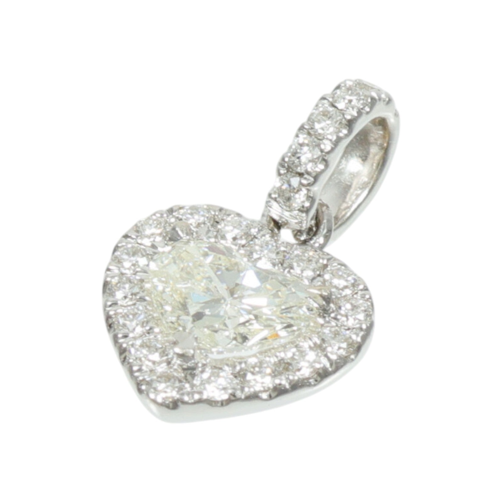 JEWELRY 18K白金Diamond Pendant鑽石吊墜