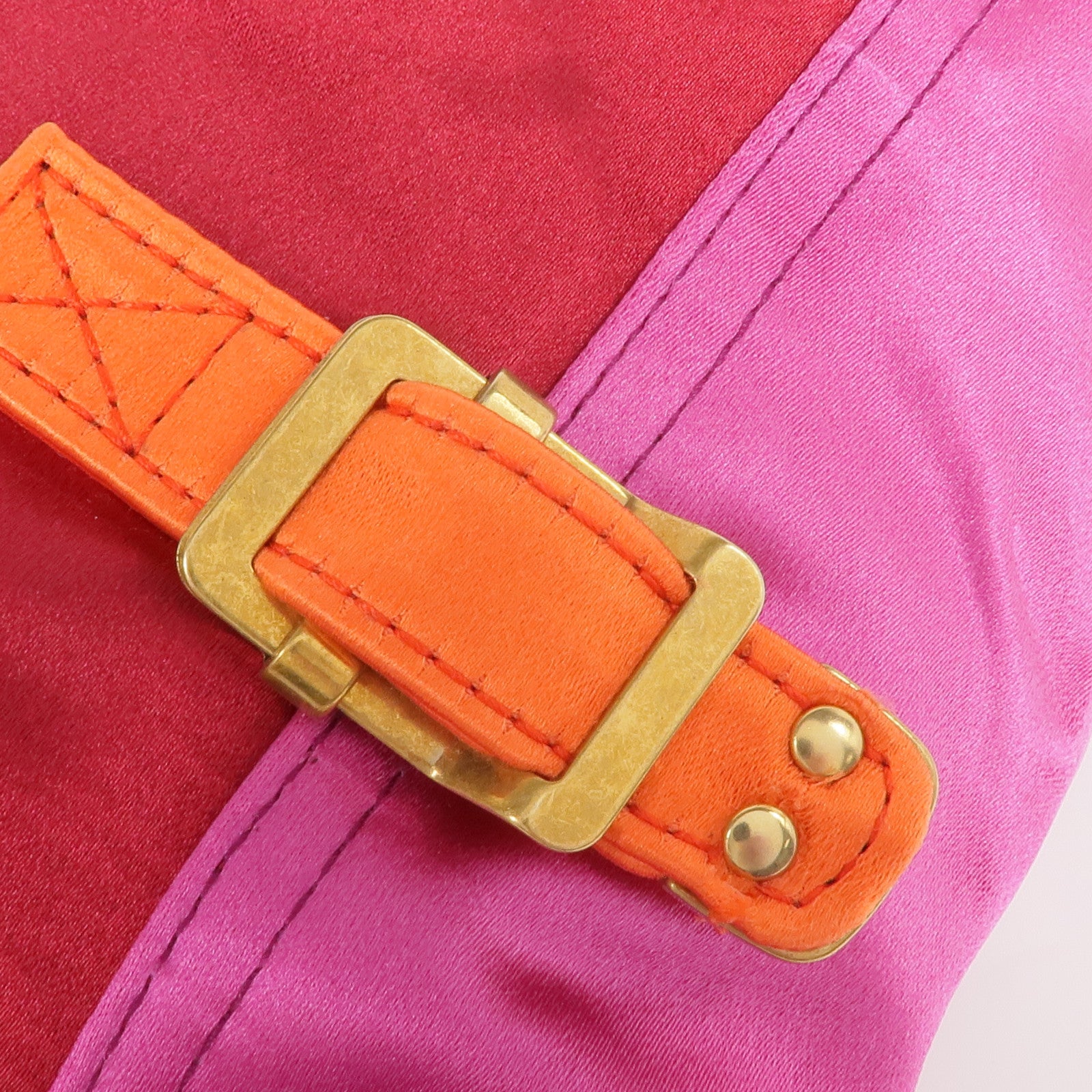 SAINT LAURENT 布料Vintage Hand Bag金扣手挽袋