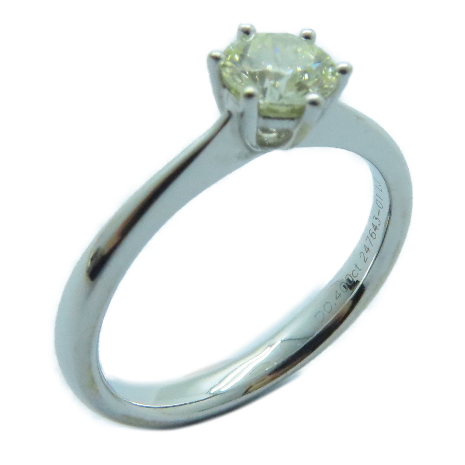 JEWELRY 【激減優惠】18K白金Diamond Ring鑽石戒指US#5
