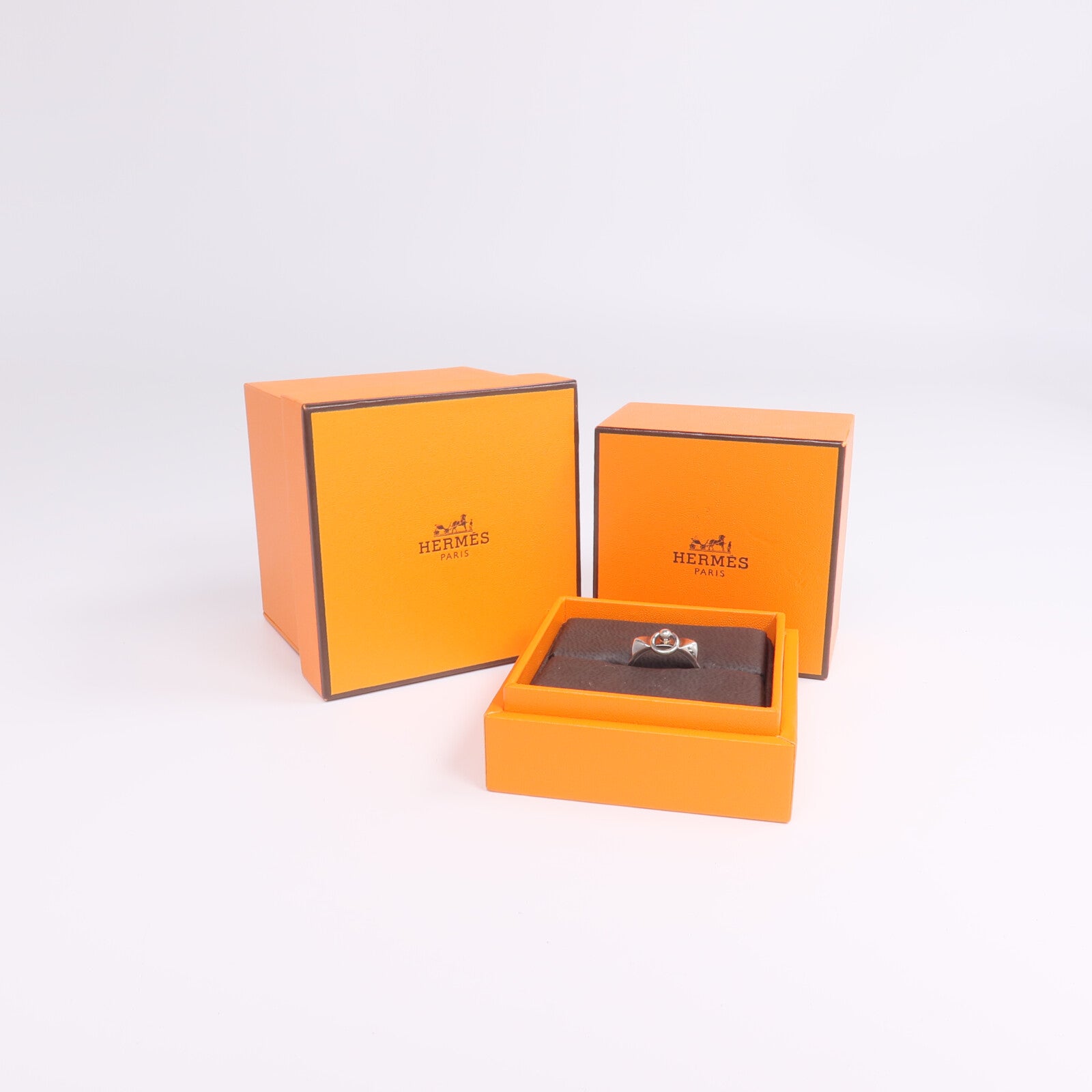 HERMES 925純銀Collier de Chien Ring戒指