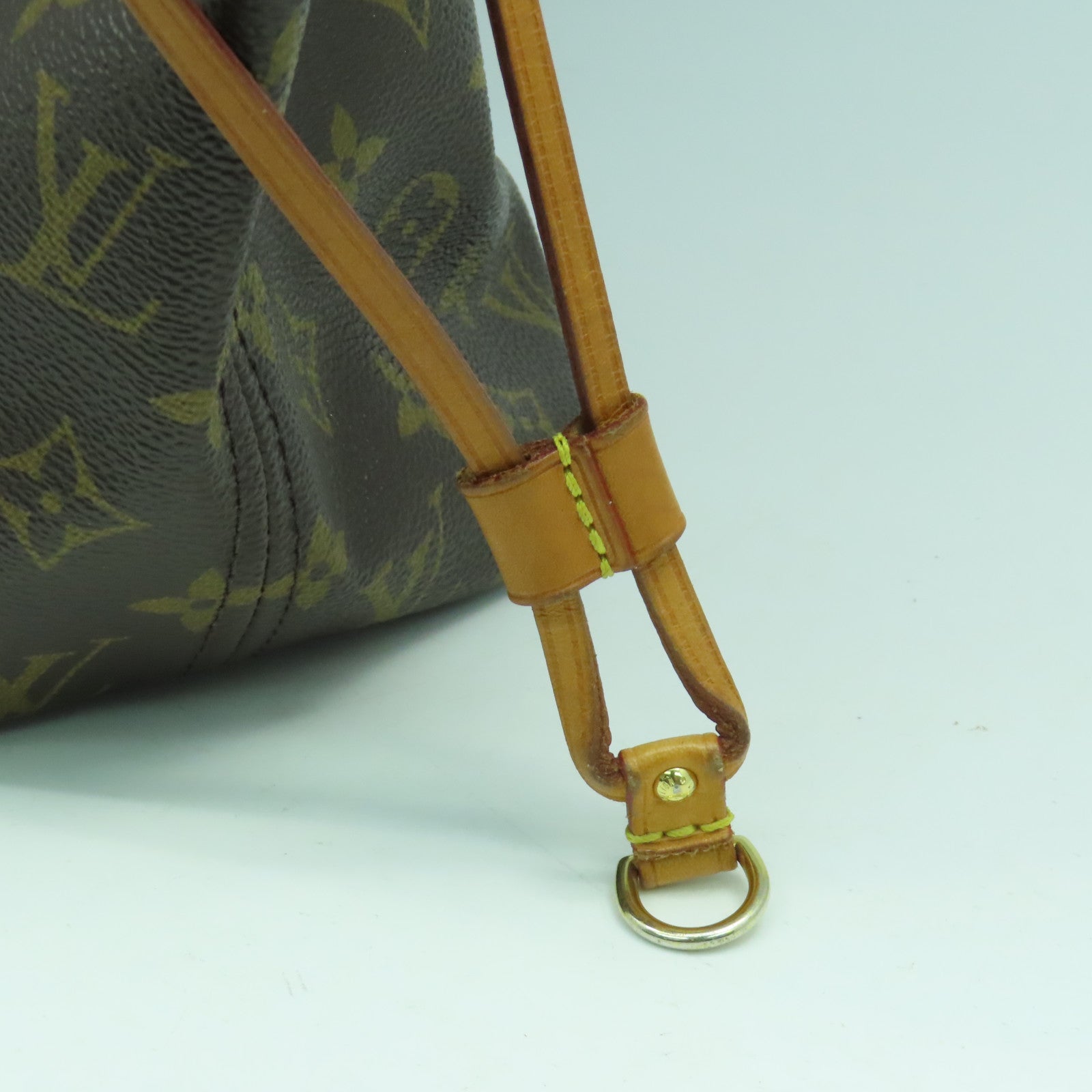 LOUIS VUITTON Monogram Neverfull MM金扣肩背袋啡色