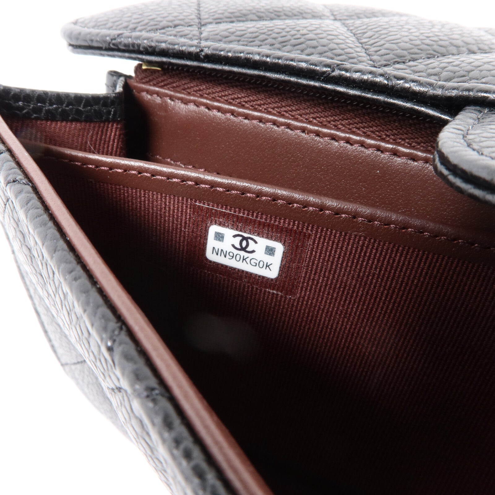 CHANEL 牛皮皮革Classic Flap Long Wallet金扣長錢包