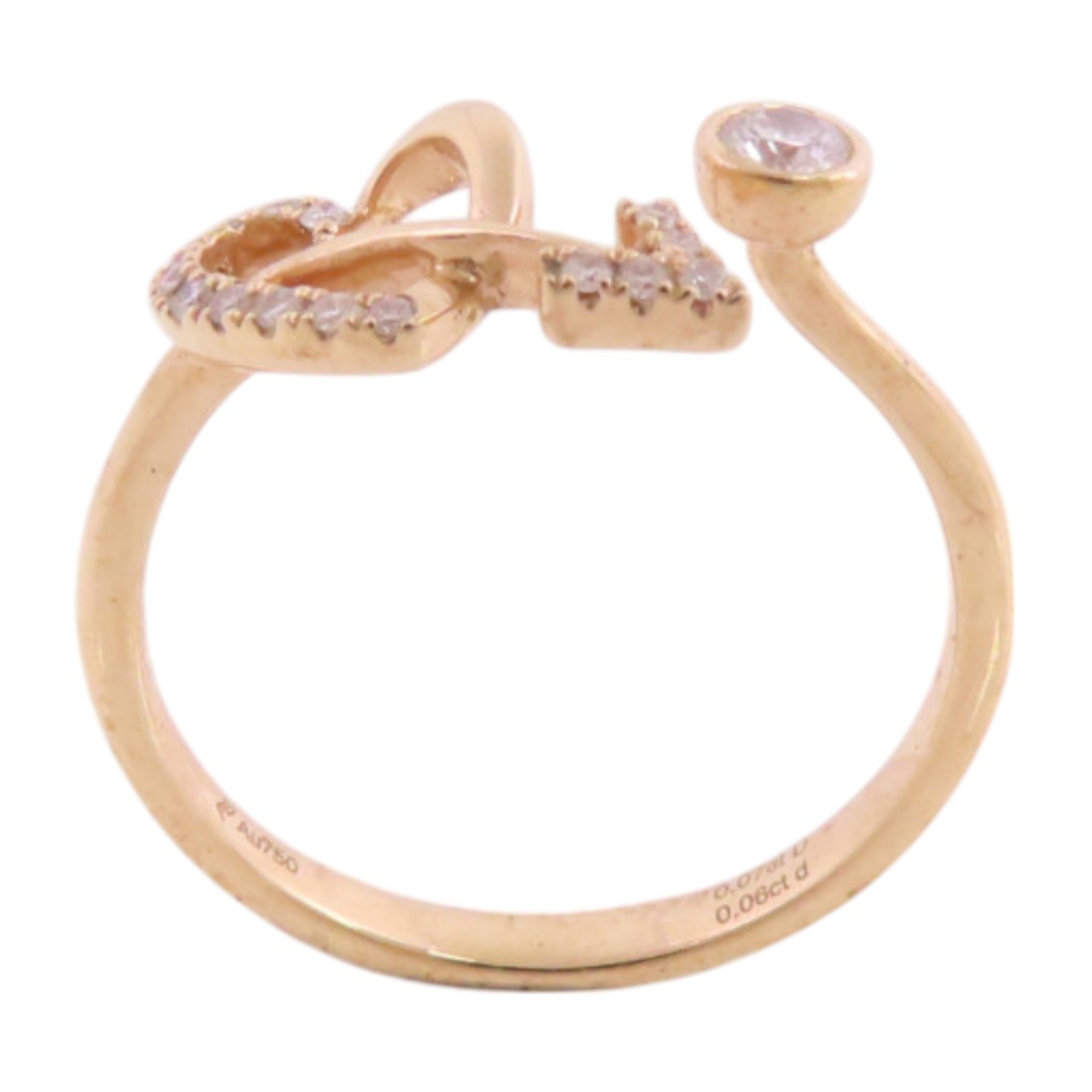 JEWELRY 【激減優惠】18K玫瑰金/鑽石Diamond Ring戒指US#6.5