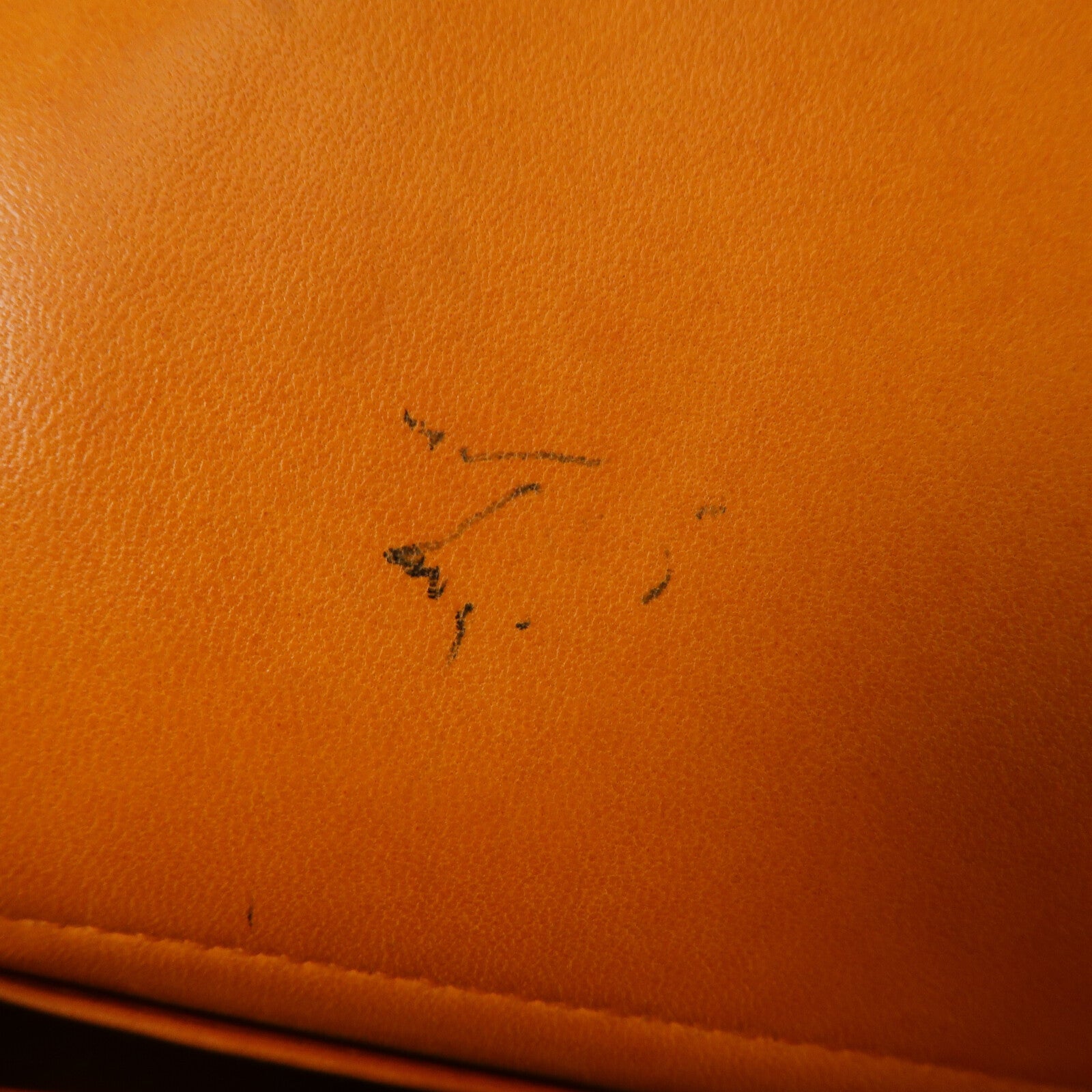 HERMES Clemence皮革Bolide 31手挽袋Orange