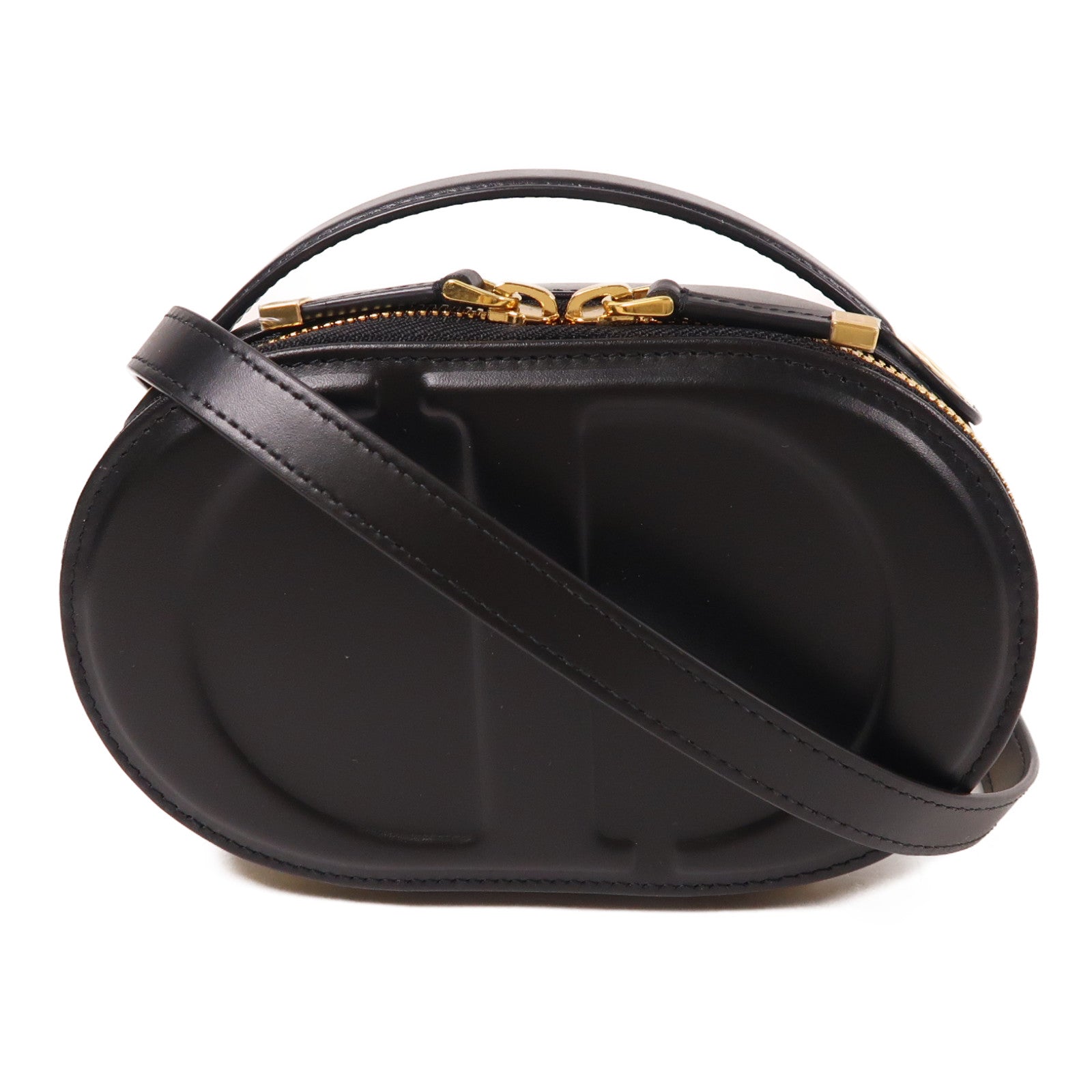 Dior 牛皮皮革CD Signature Shoulder金扣手挽肩背兩用袋
