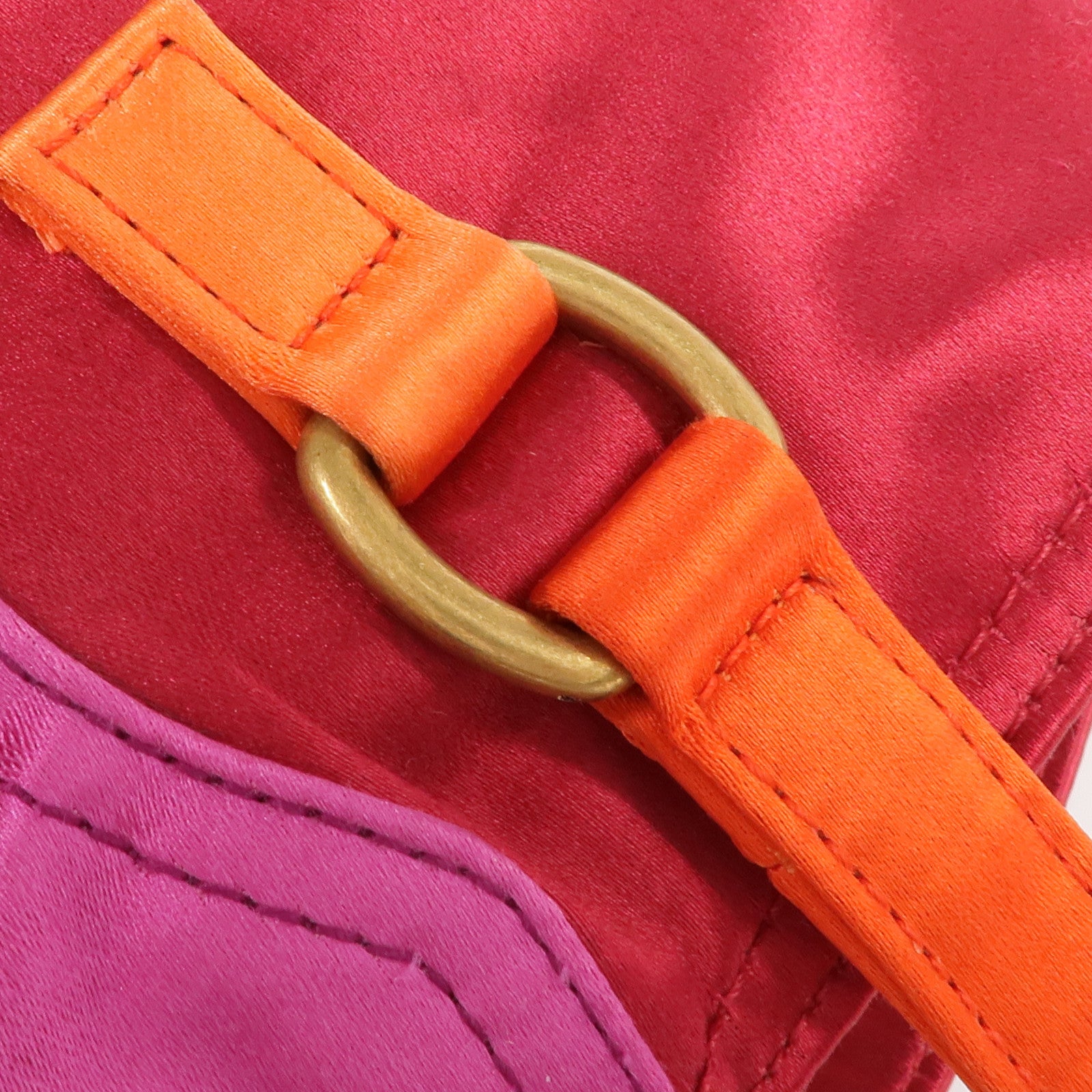 SAINT LAURENT 布料Vintage Hand Bag金扣手挽袋