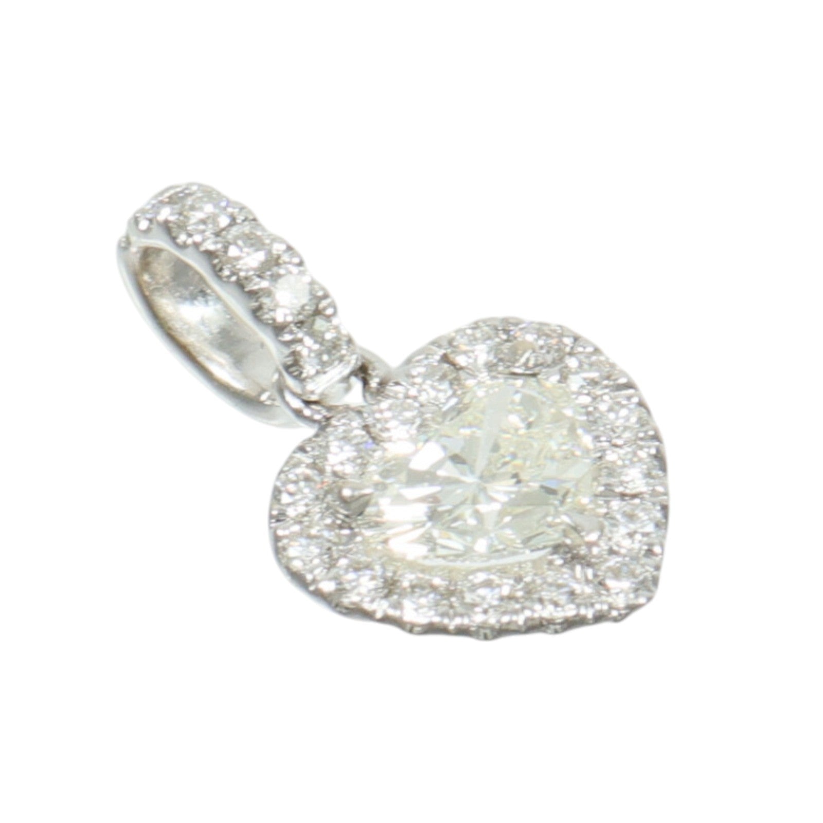 JEWELRY 18K白金Diamond Pendant鑽石吊墜