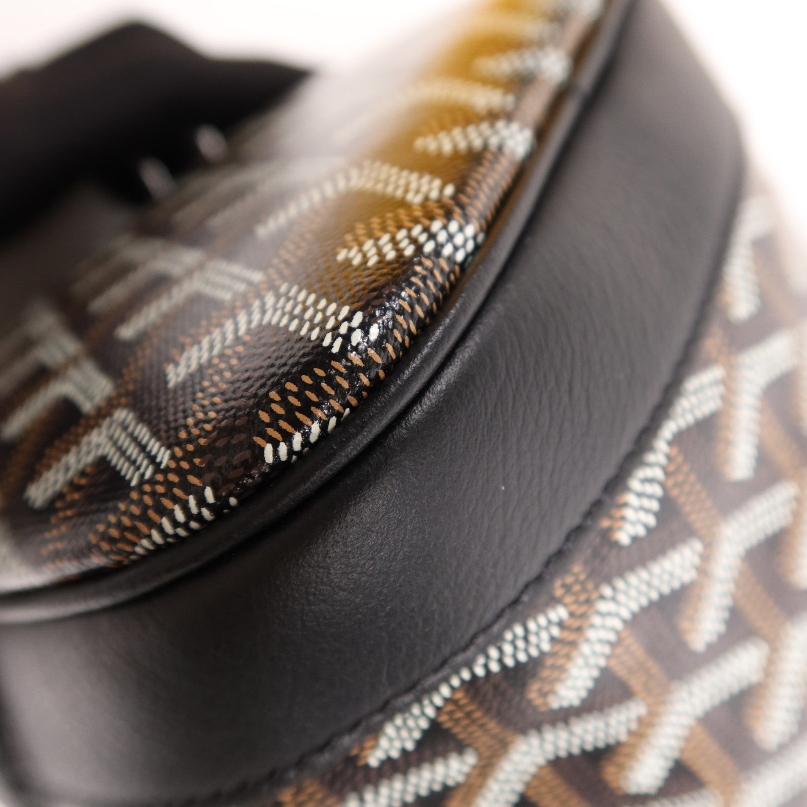 GOYARD 塗層帆布Petit Flot Bucket銀扣肩背袋