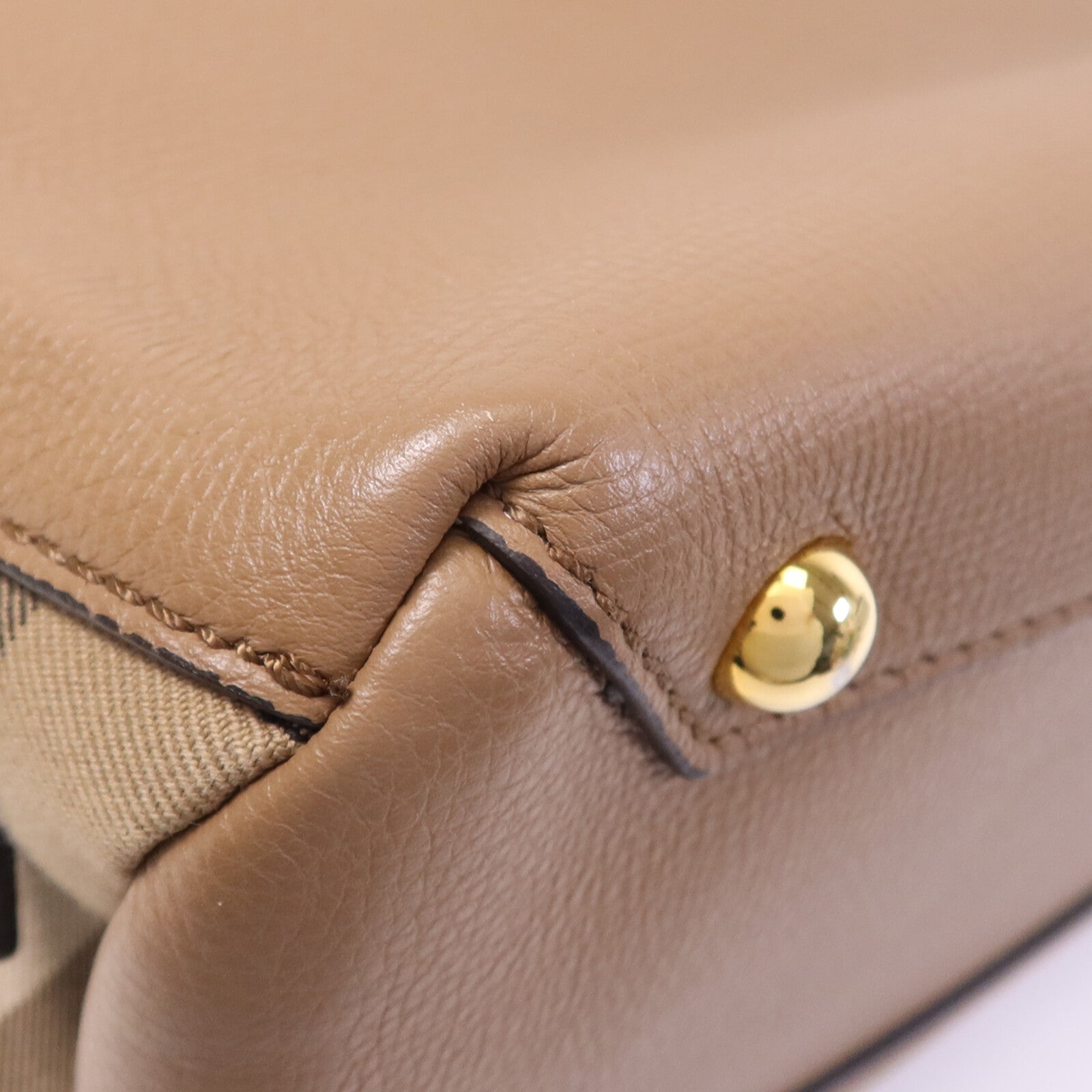 BURBERRY 牛皮皮革2 Way Shoulder Bag金扣手挽肩背兩用袋