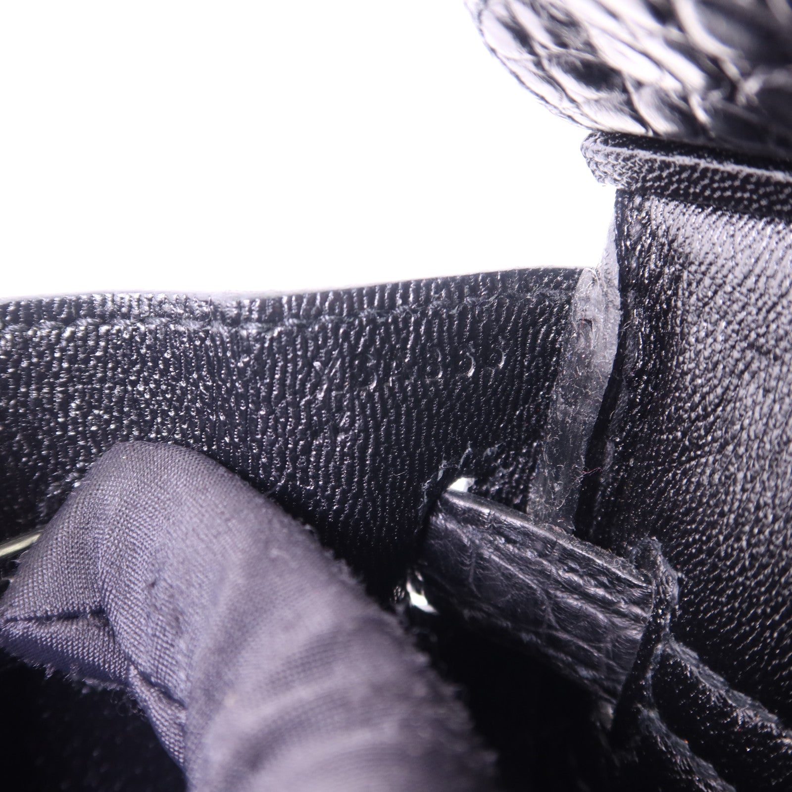 HERMES Alligator Mat皮革Birkin 25金扣手挽袋Noir