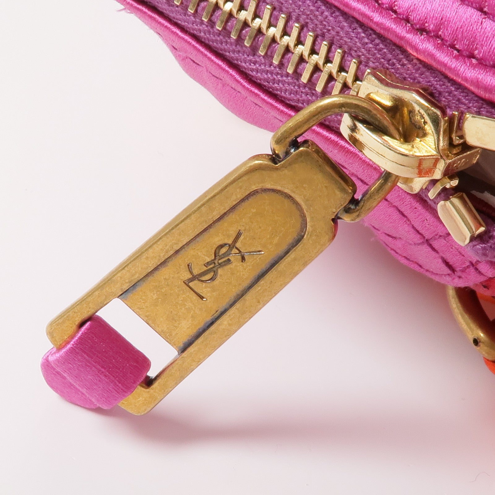 SAINT LAURENT 布料Vintage Hand Bag金扣手挽袋