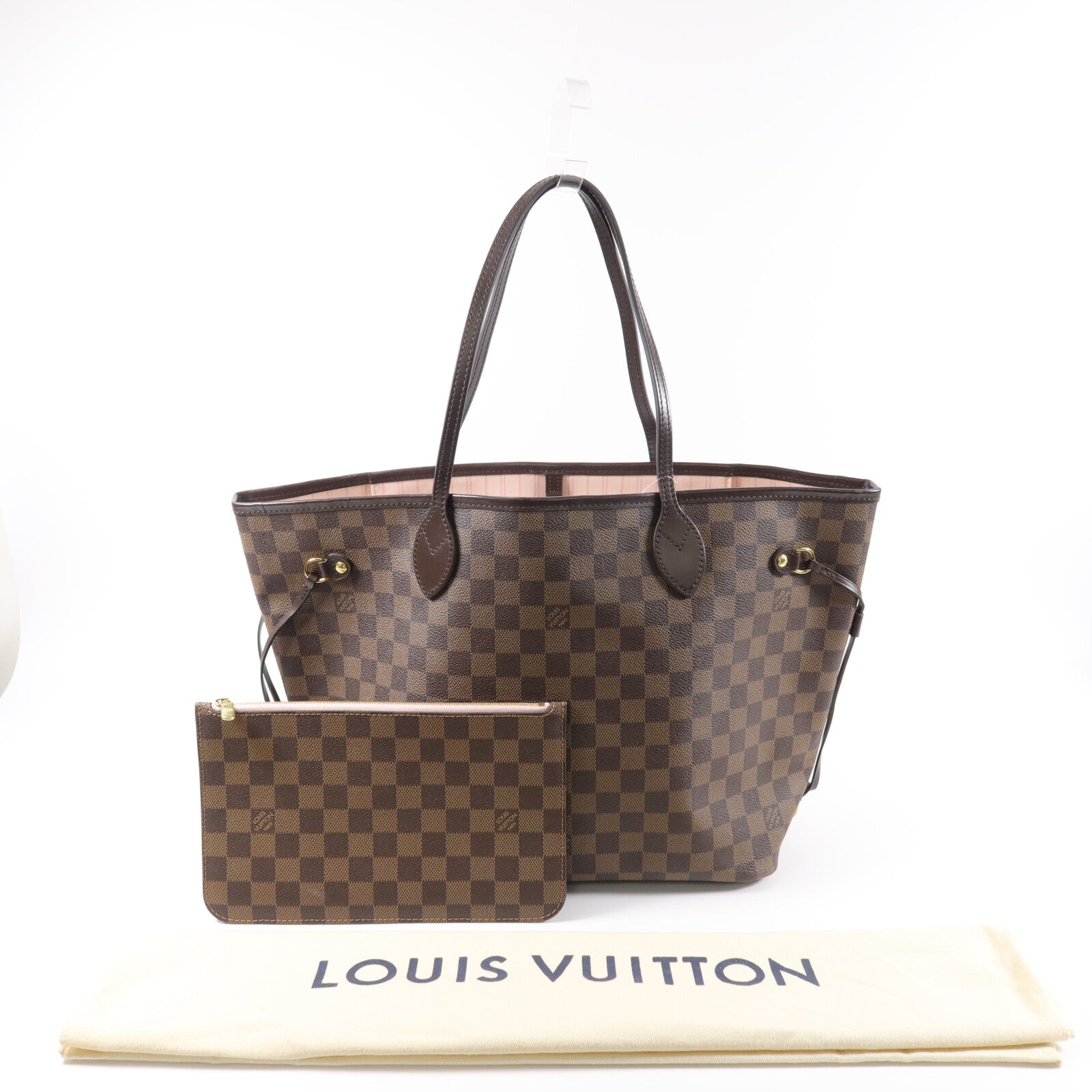 LOUIS VUITTON Damier Neverfull MM手挽袋