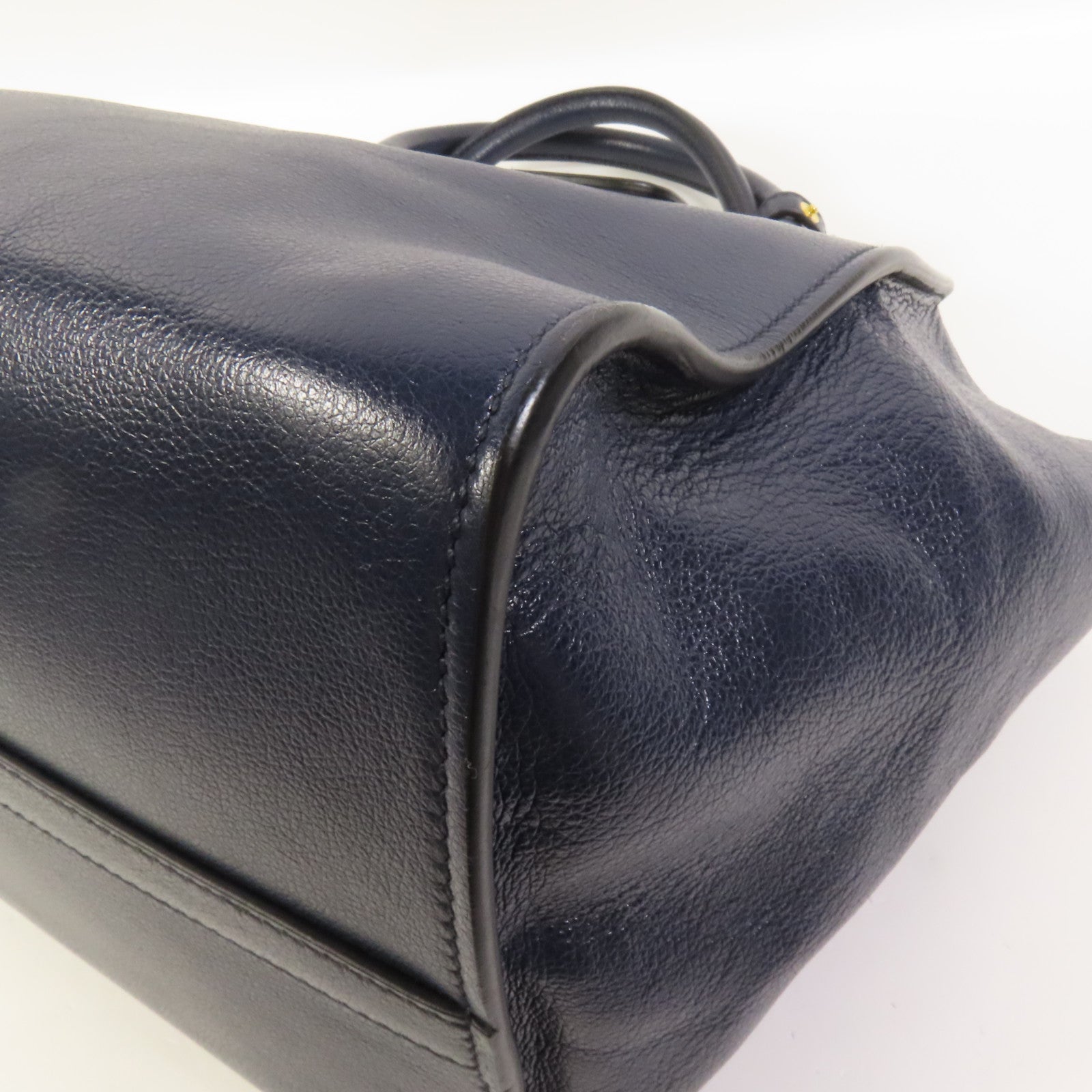 PRADA 牛皮皮革2way Shoulder Bag金扣手挽肩背兩用袋