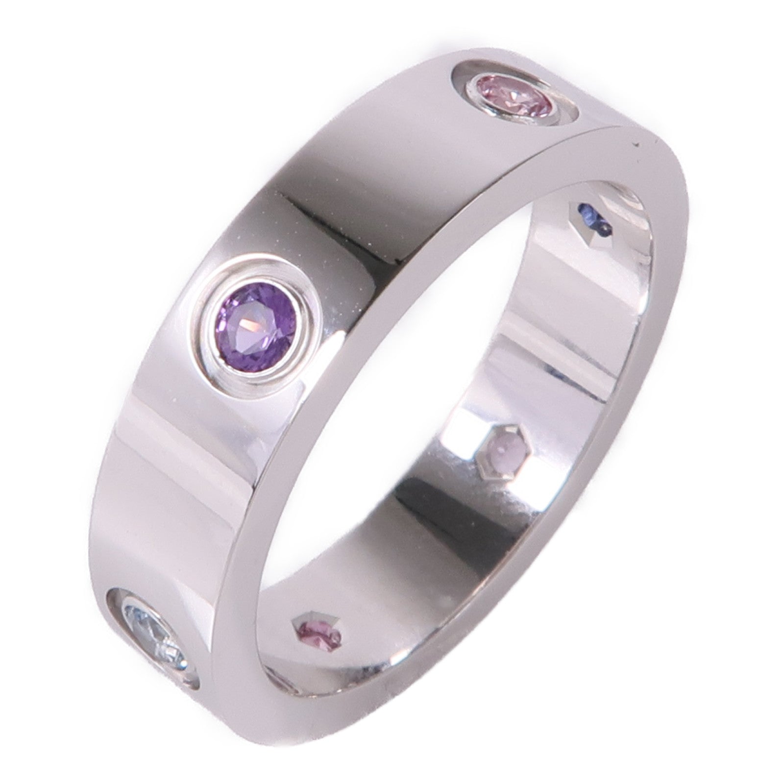 CARTIER 18K白金Love Ring戒指US#9.75/Cartier#62