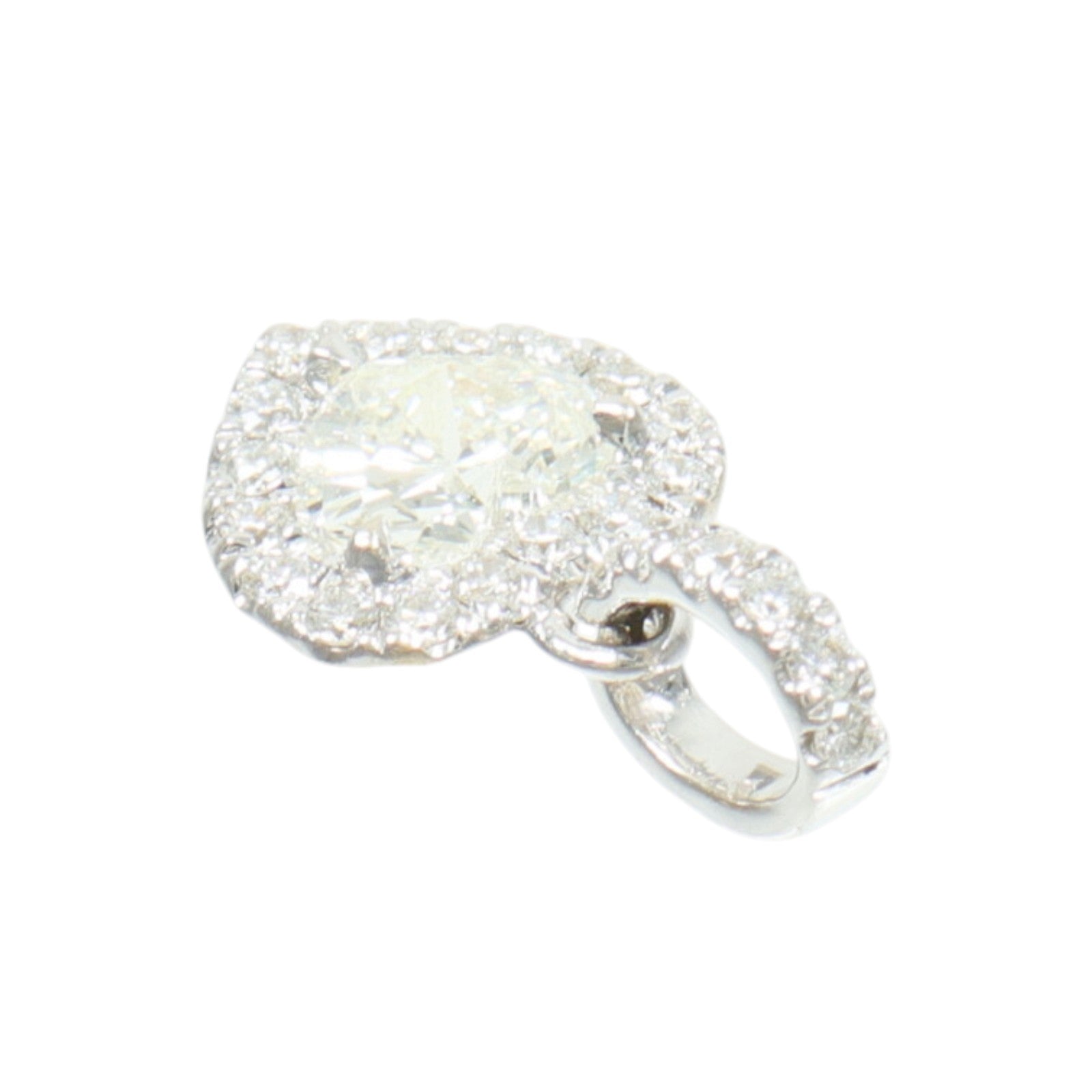 JEWELRY 18K白金Diamond Pendant鑽石吊墜