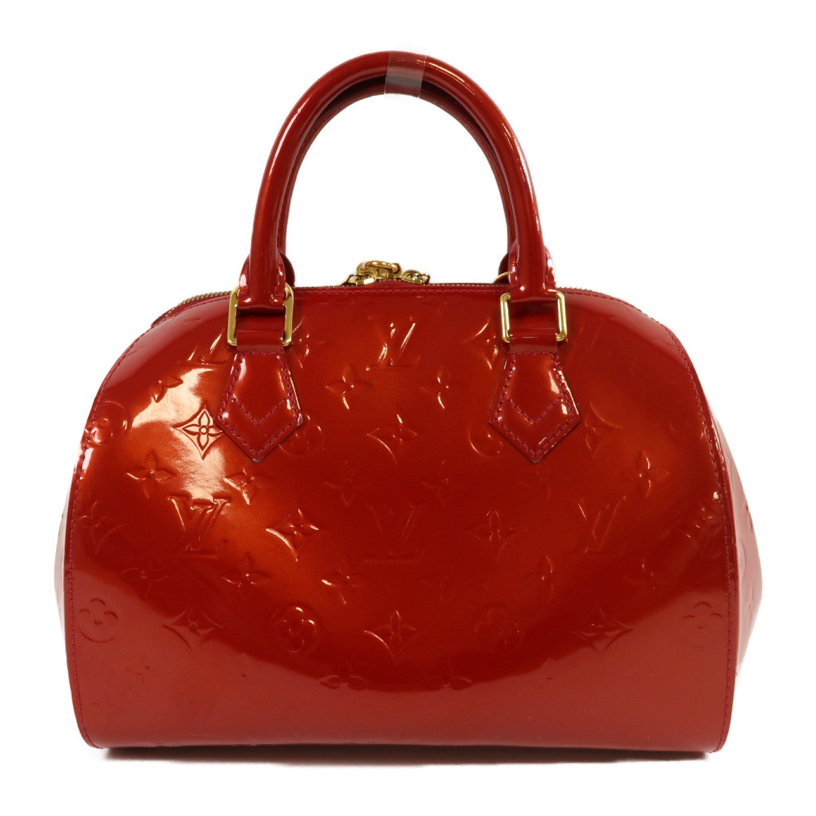 LOUIS VUITTON **【激減優惠】Monogram Vernis Montana金扣手挽袋紅色