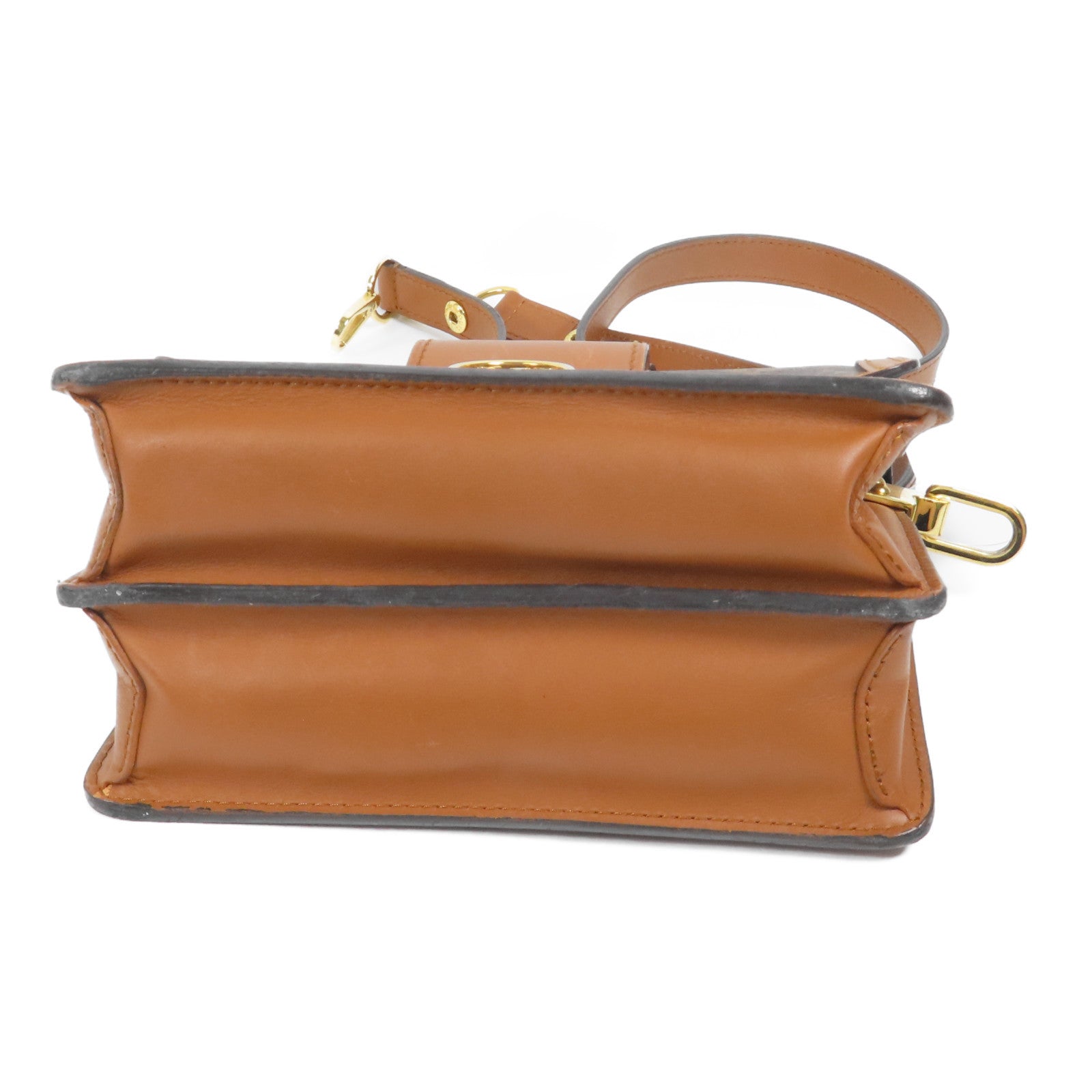 LOUIS VUITTON Monogram Reverse Mini Dauphine肩背袋棕色