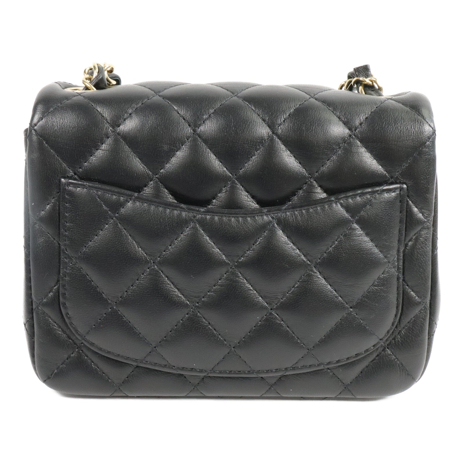 CHANEL 羊皮皮革Mini Classic 17鏈帶肩背袋